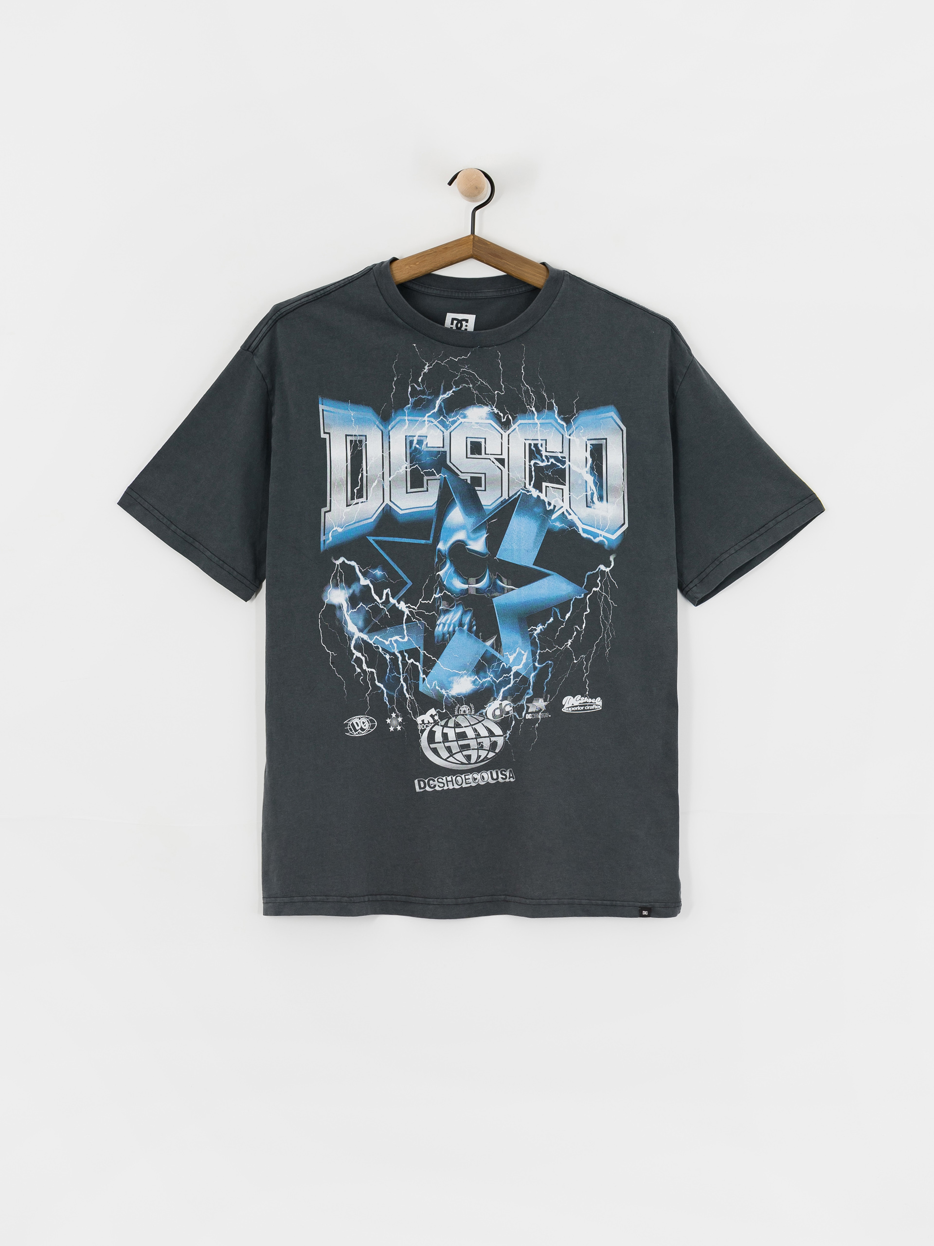 Tricou DC Skull Shock - negru (black)