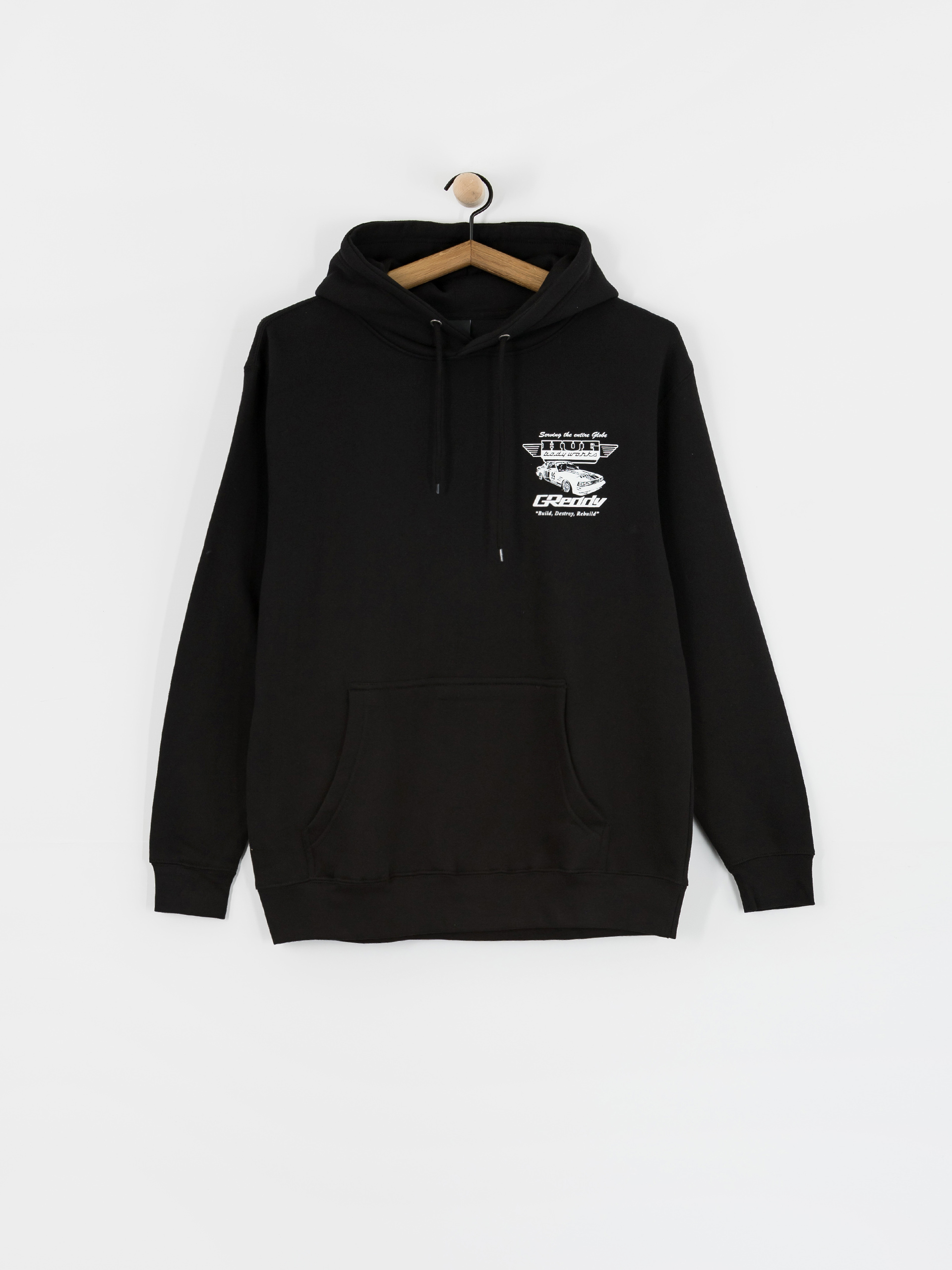 Hanorac cu glugă HUF X Greddy Body Works HD (black)