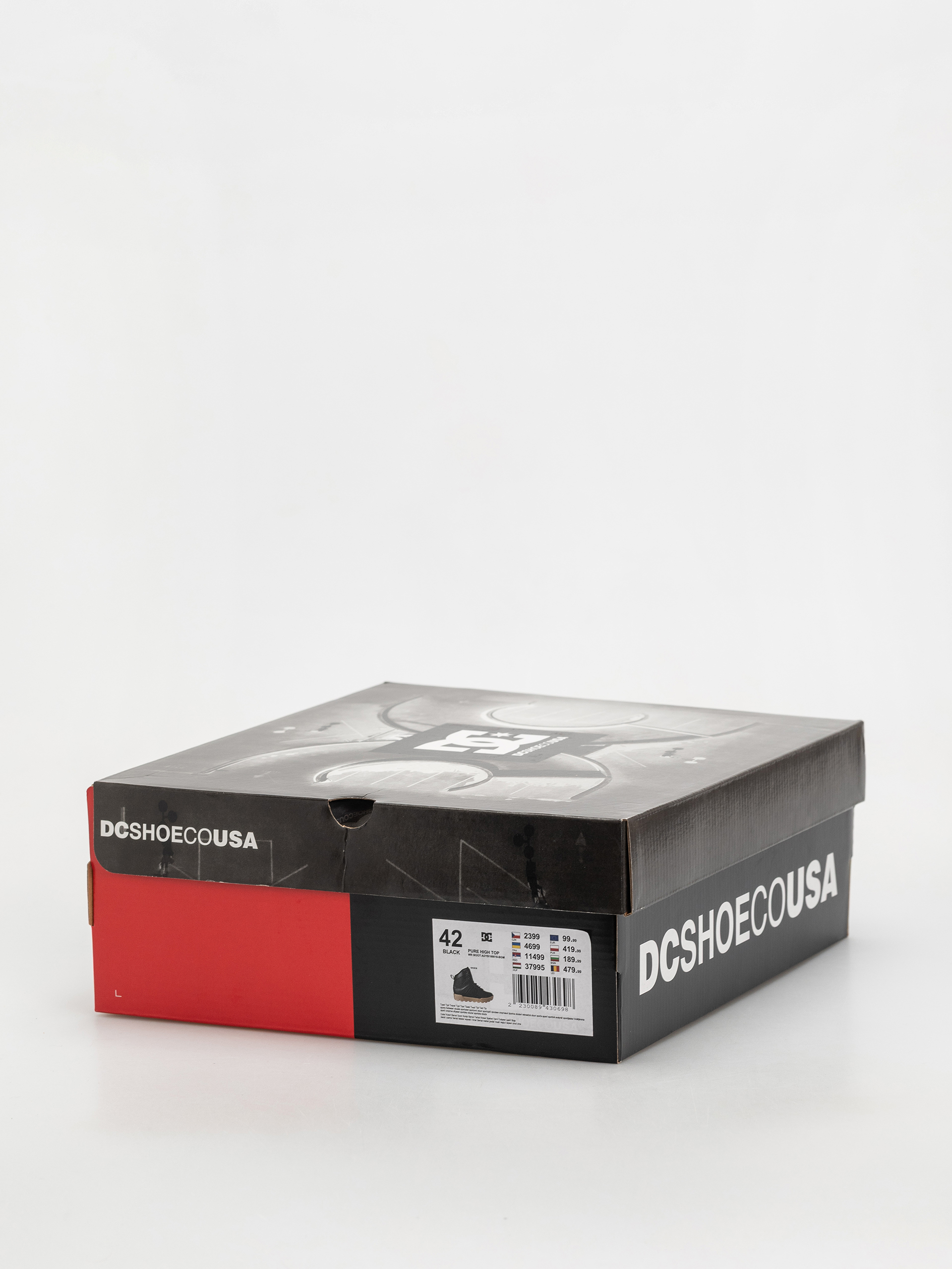 Pantofi DC Pure High Top Wr (black/gum)