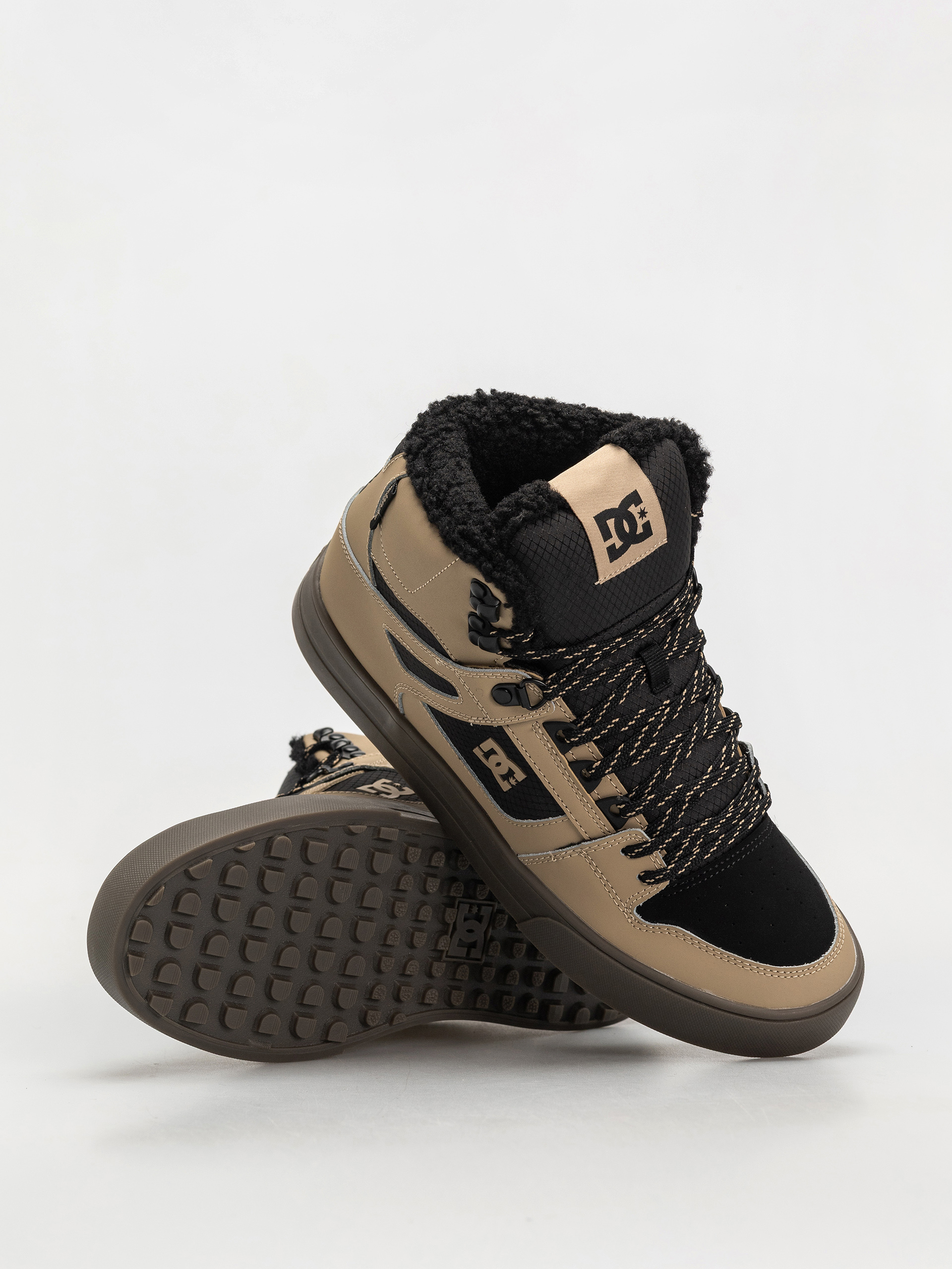 Pantofi DC Pure High Top Wc Wnt (tan/black)