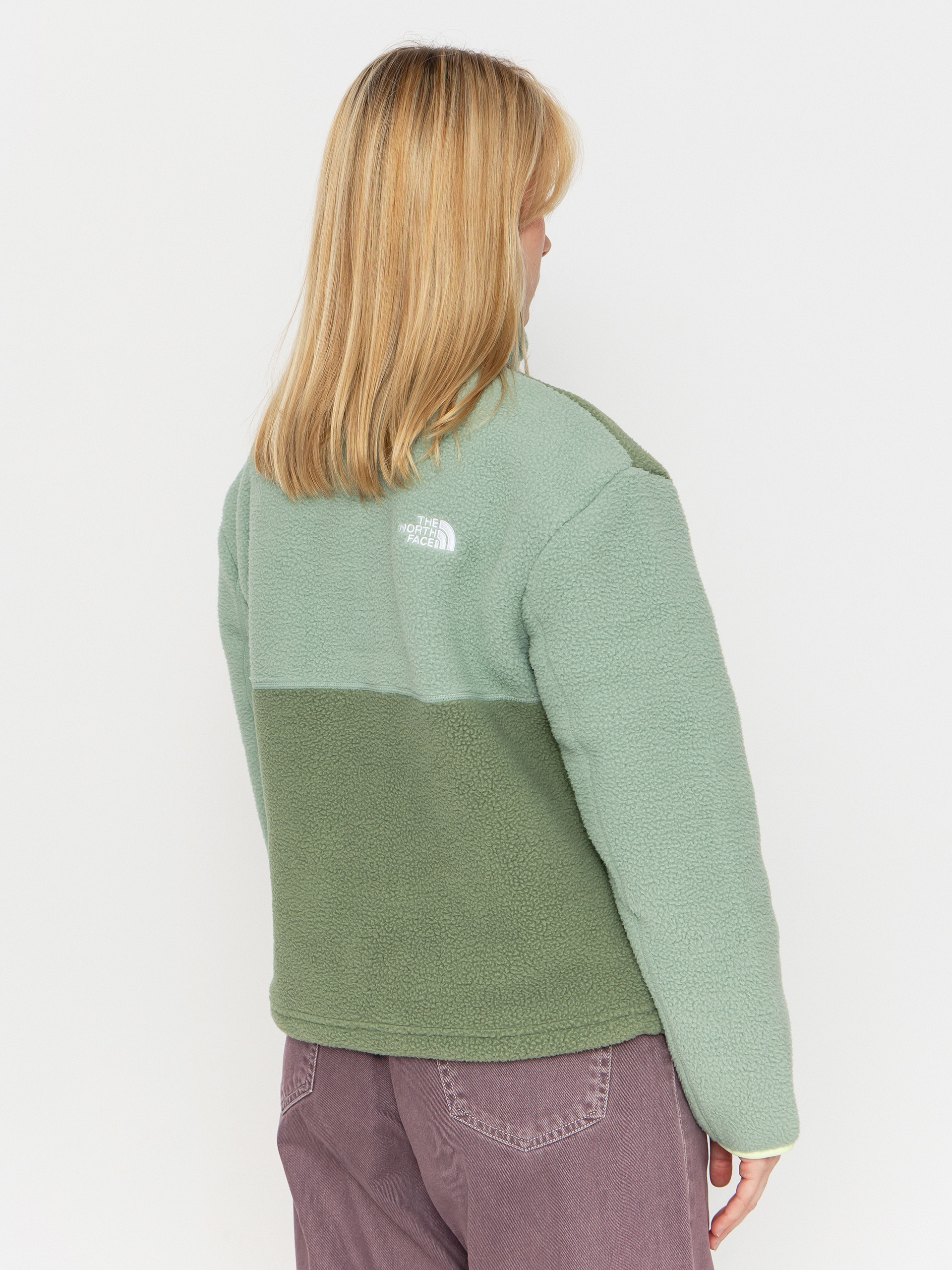 Pentru bărbați Hanorac din fleece The North Face Yumiori 1/4 Zip (bark mist/slate moss/as)