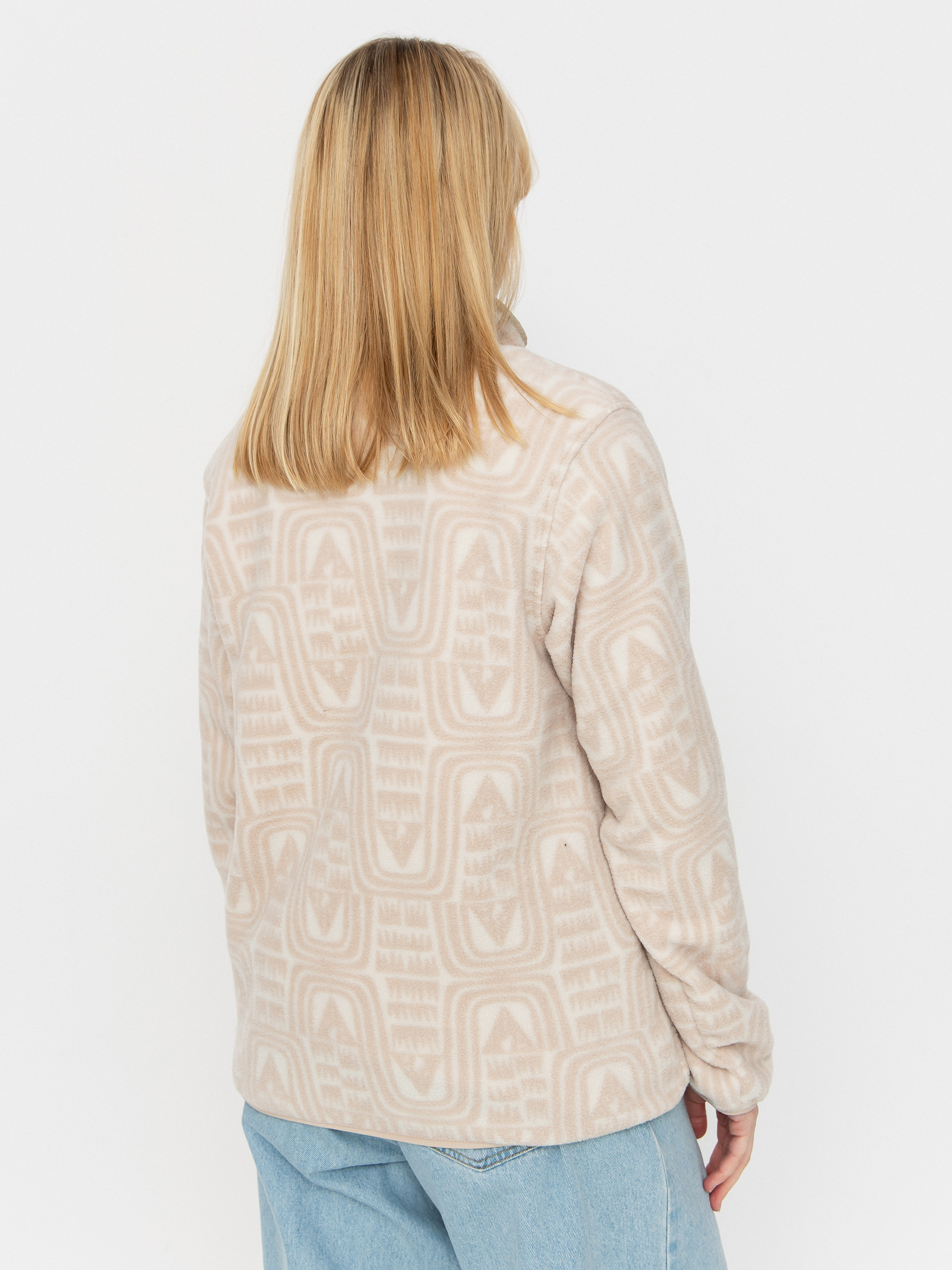 Pentru femei Hanorac din fleece Patagonia LW Synch Snap T (flow dyno white)