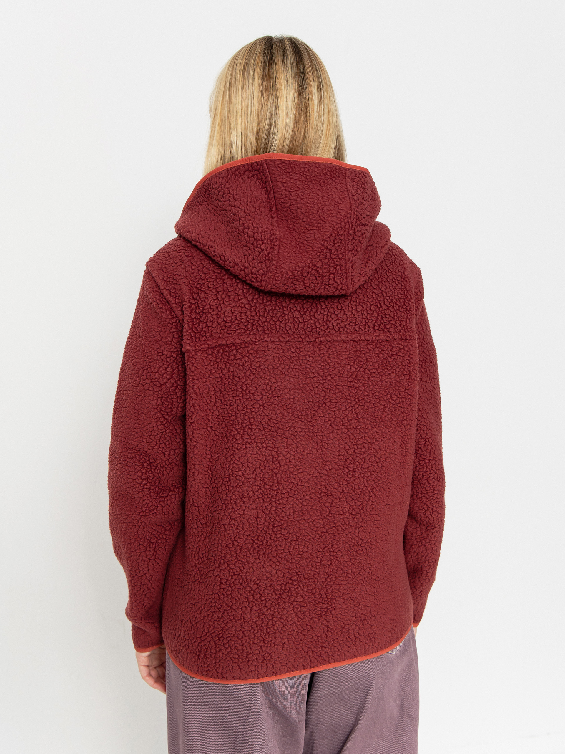 Pentru femei Hanorac din fleece Patagonia Retro Pile HD (sequoia red)