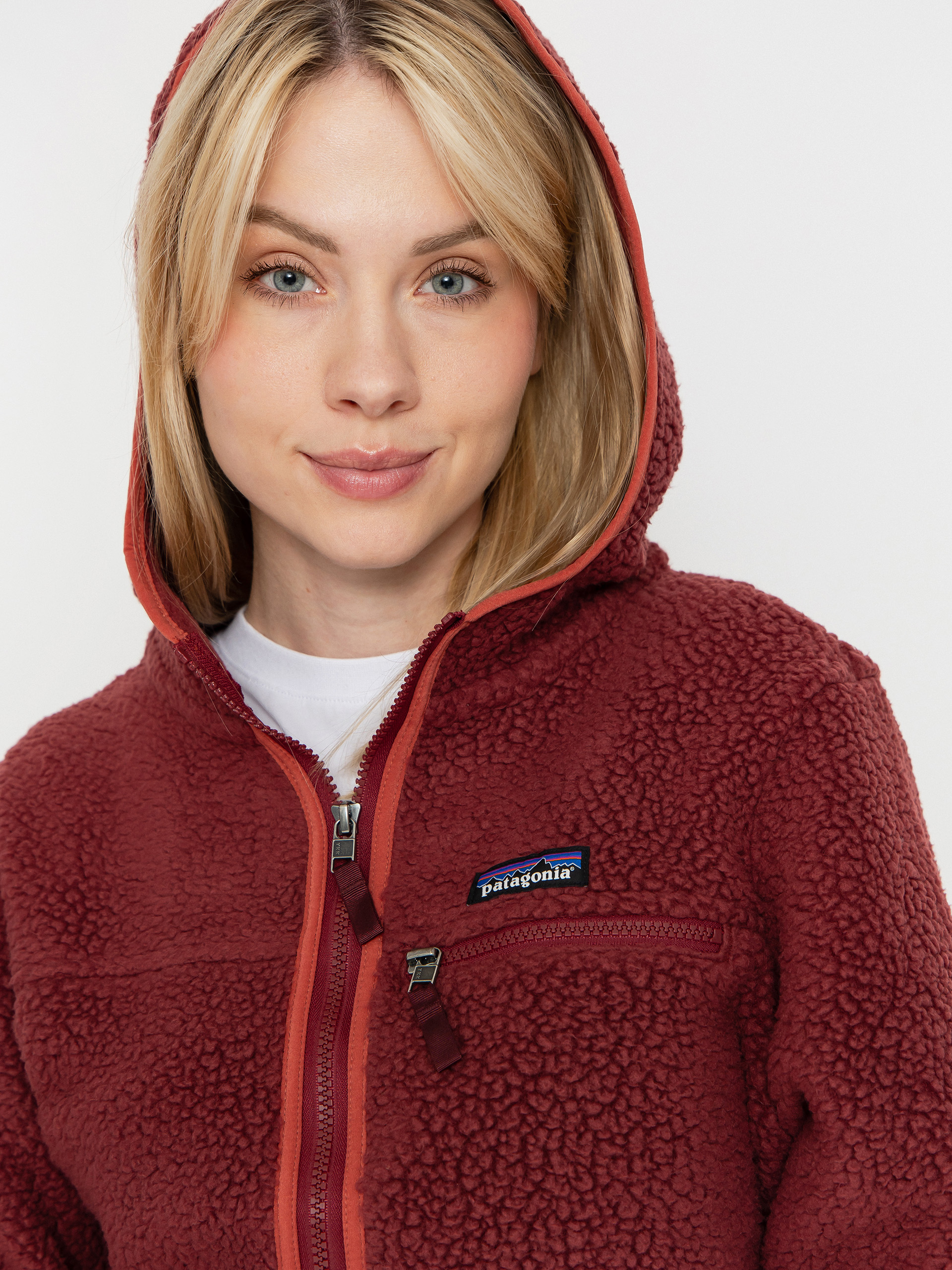 Pentru femei Hanorac din fleece Patagonia Retro Pile HD (sequoia red)