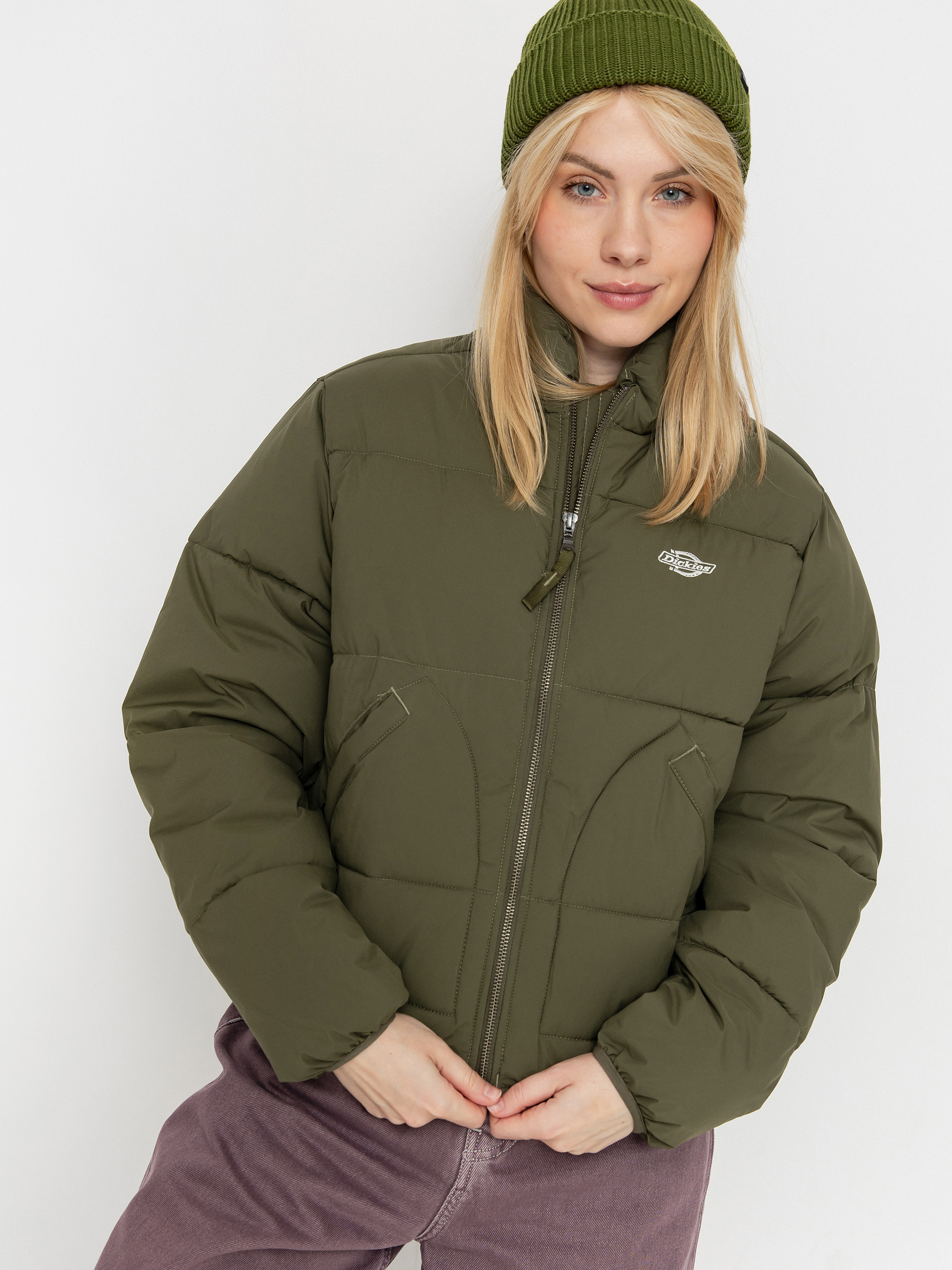 Geacu0103 Dickies Summerdale Puffer Wmn (military gr)
