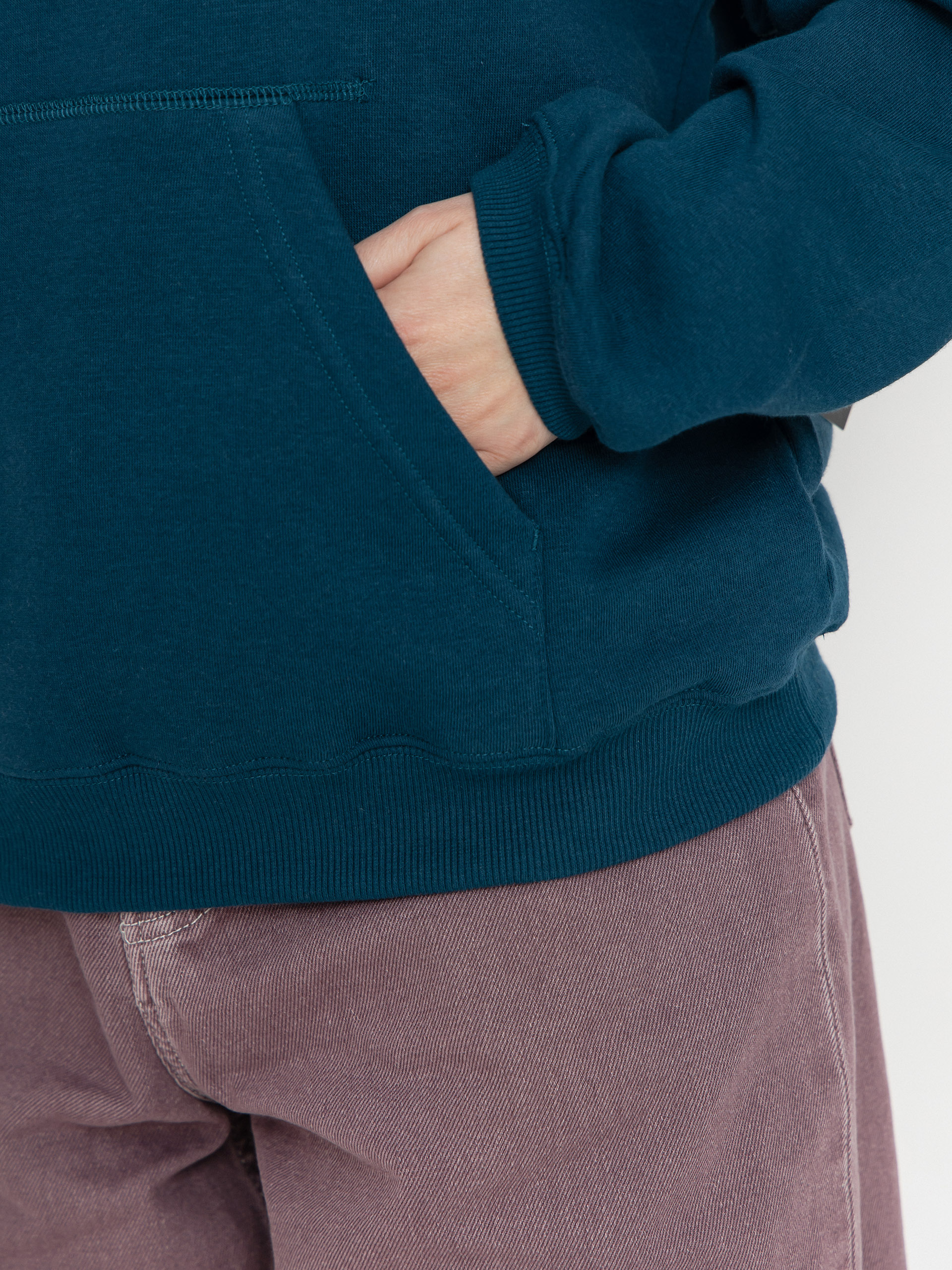 Hanorac cu glugă Volcom Fa Vaderetro HD Wmn (emerald green)