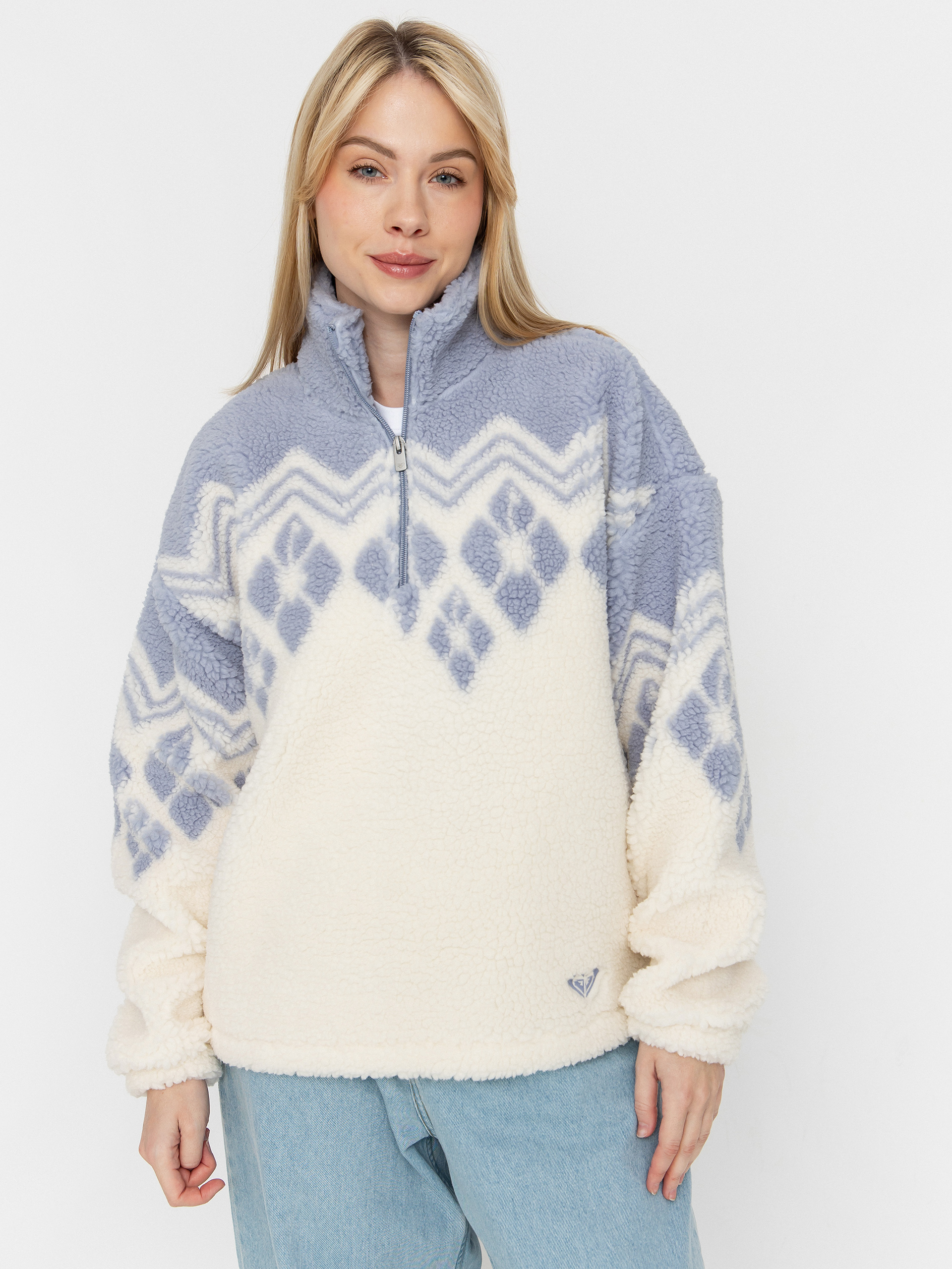 Hanorac din fleece Roxy Mountain Story Wmn (egret)