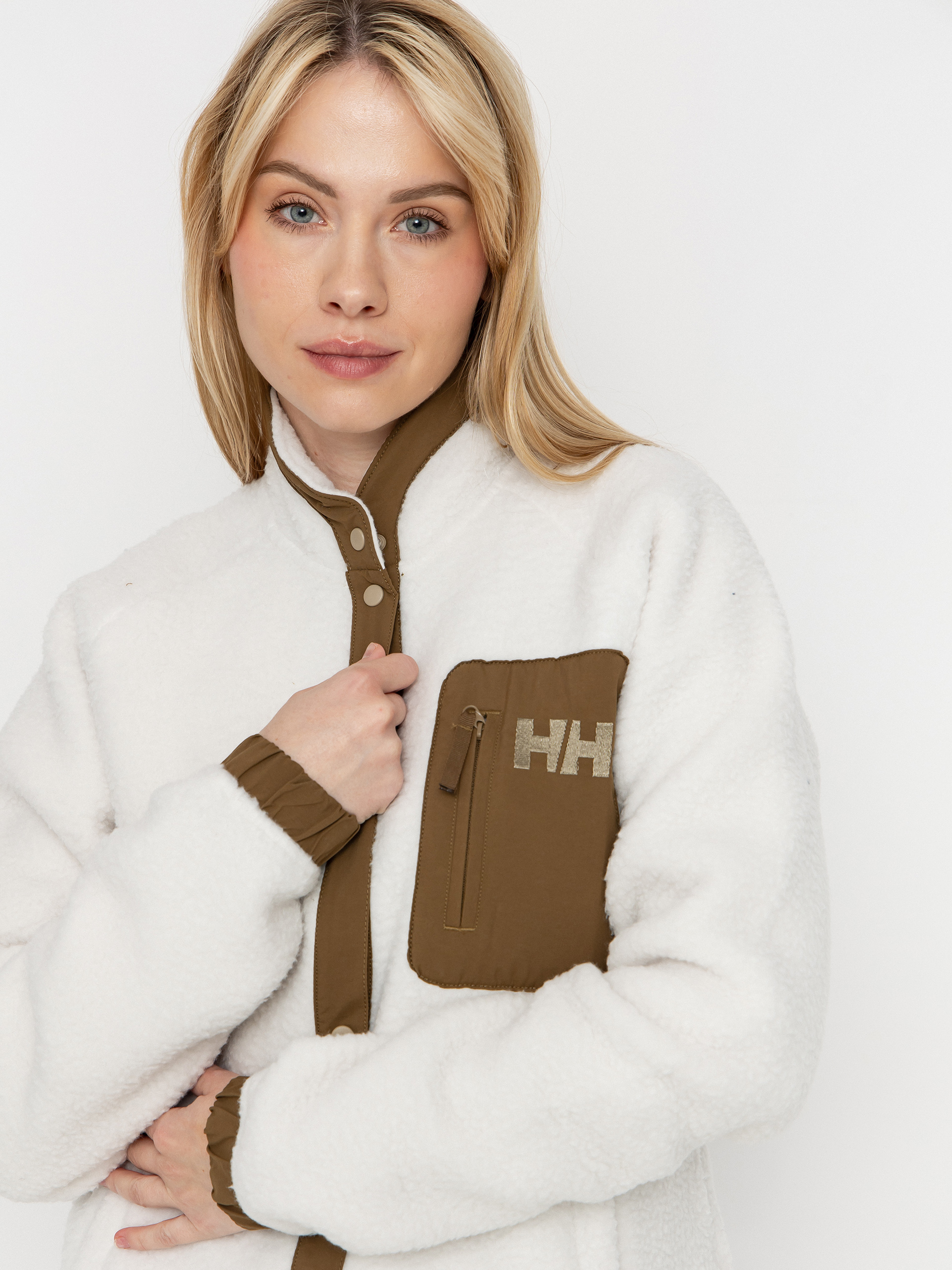 Pentru femei Hanorac din fleece Helly Hansen Imperial Pile Snap (snow)