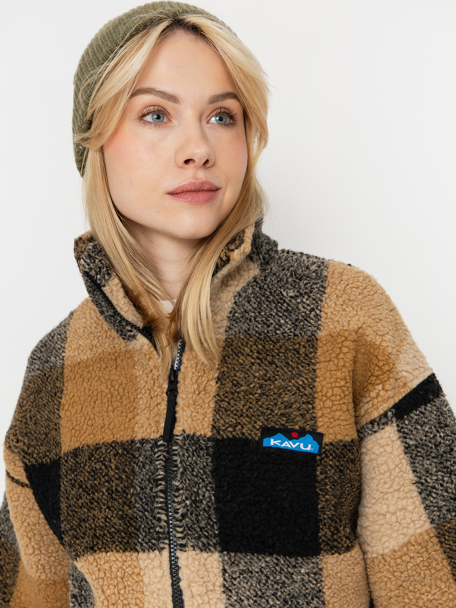 Pentru femei Hanorac din fleece Kavu Loven (hilltop plaid)