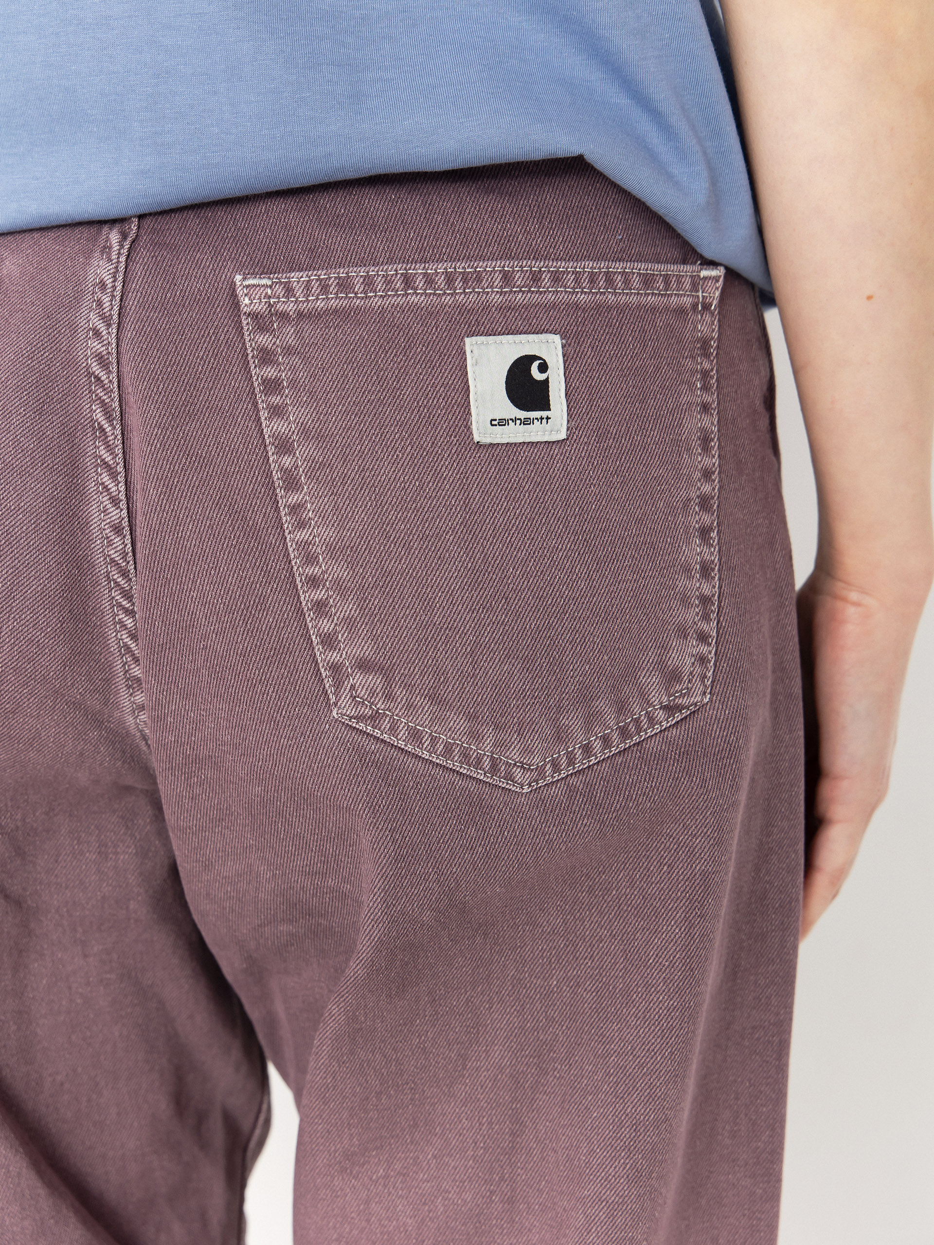 Pantaloni Carhartt WIP Brandon Wmn (phlox/stone dyed)