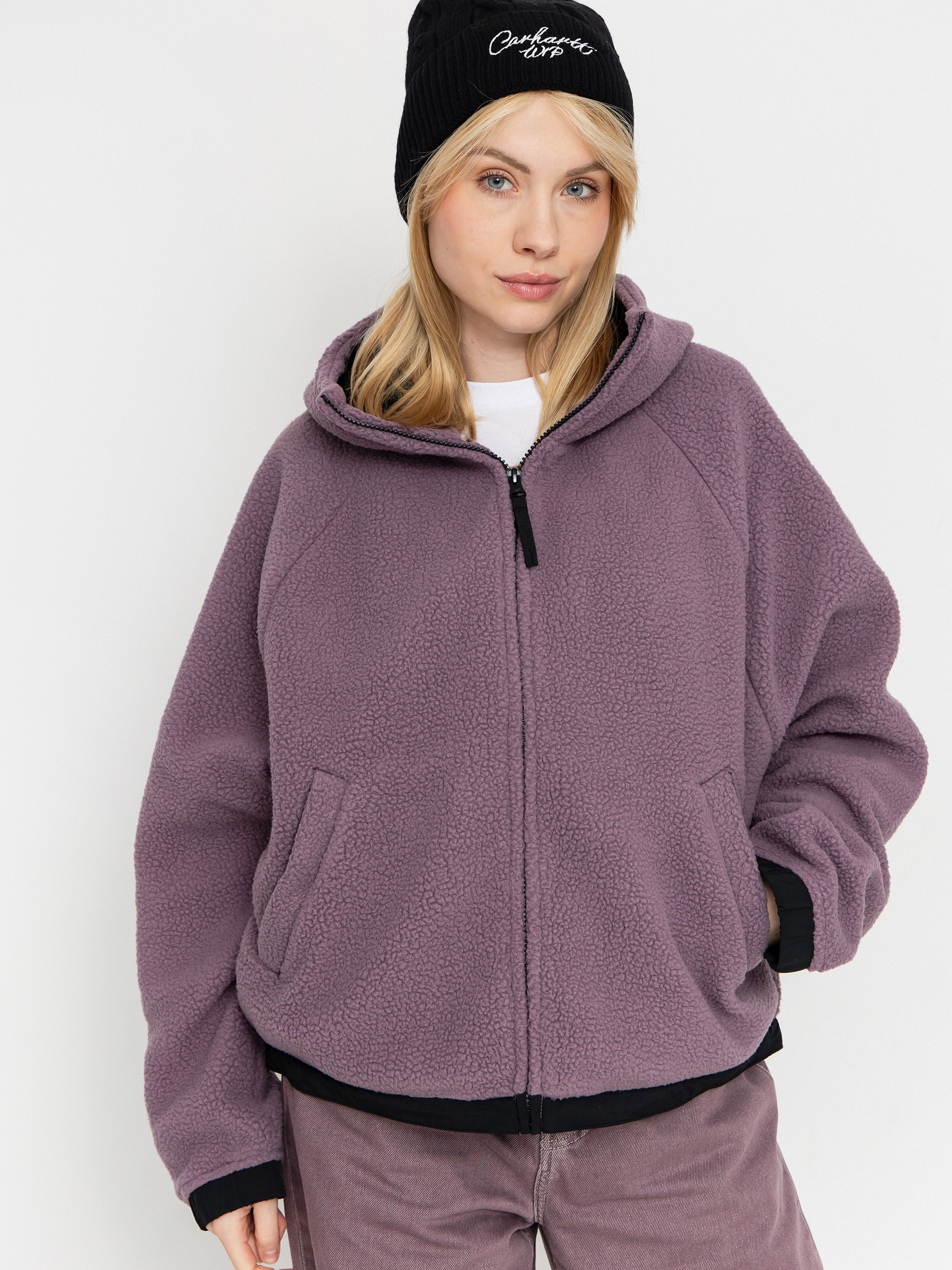 Hanorac din fleece Carhartt WIP Helix Wmn (phlox/porphyry)