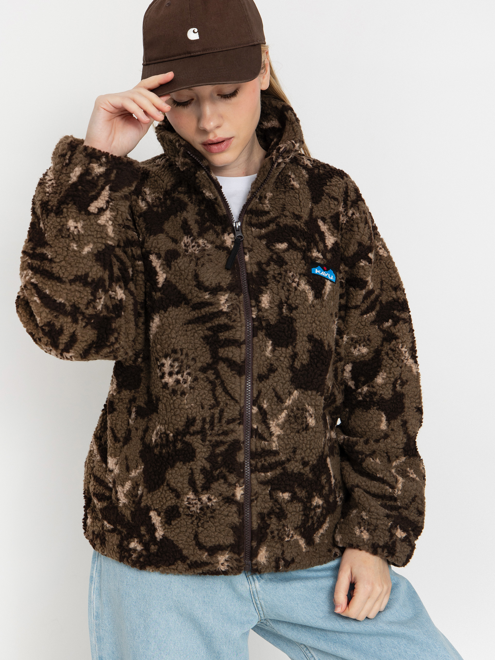 Hanorac din fleece Kavu Loven Wmn (earth bloom)