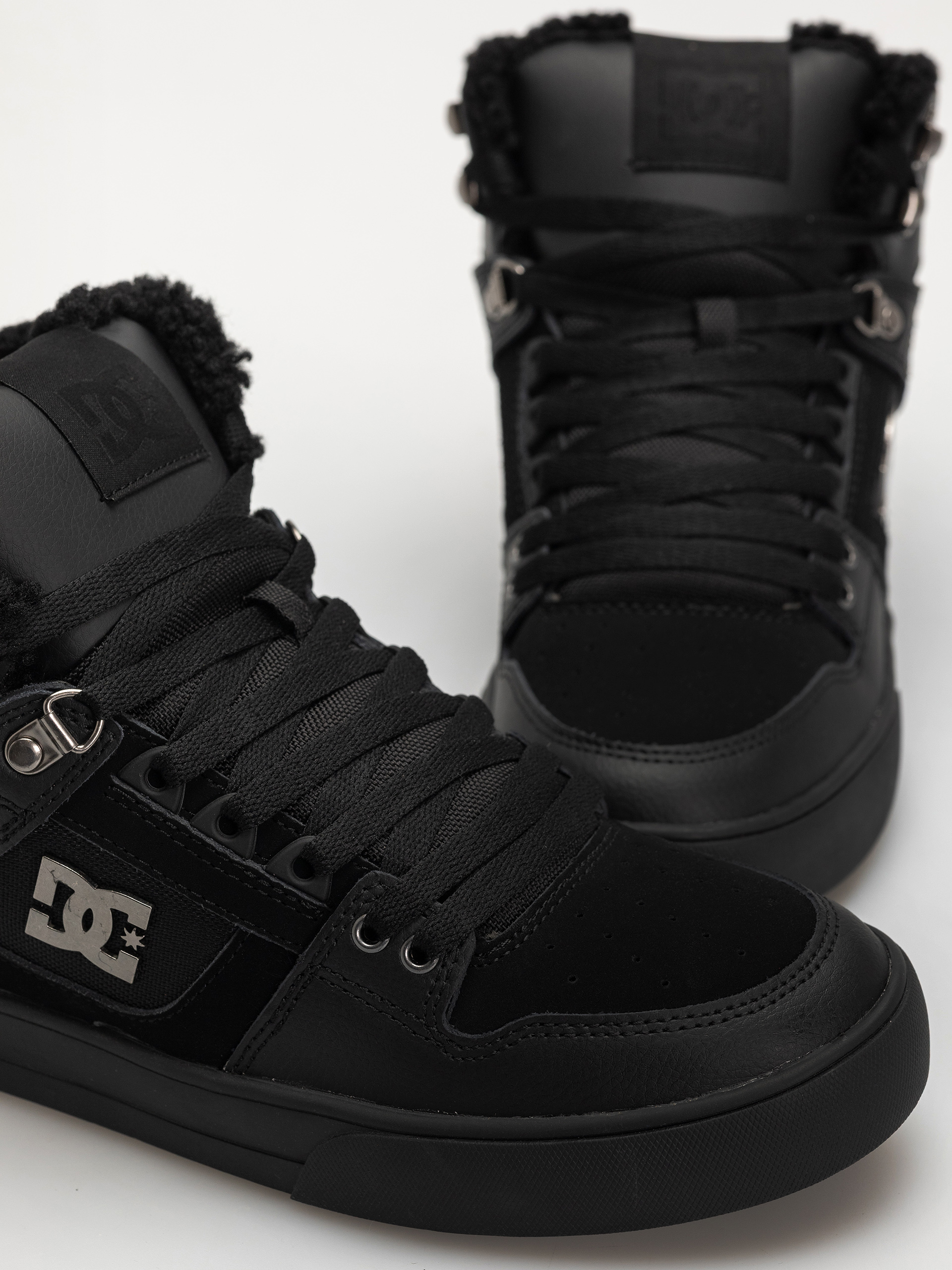 Pantofi DC Pure High Top Wc Wnt (black/black/black)