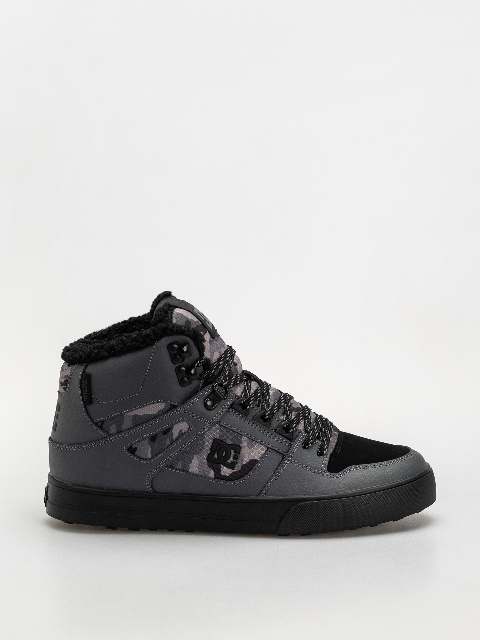 Pantofi DC Pure High Top Wc Wnt (dark grey/black)
