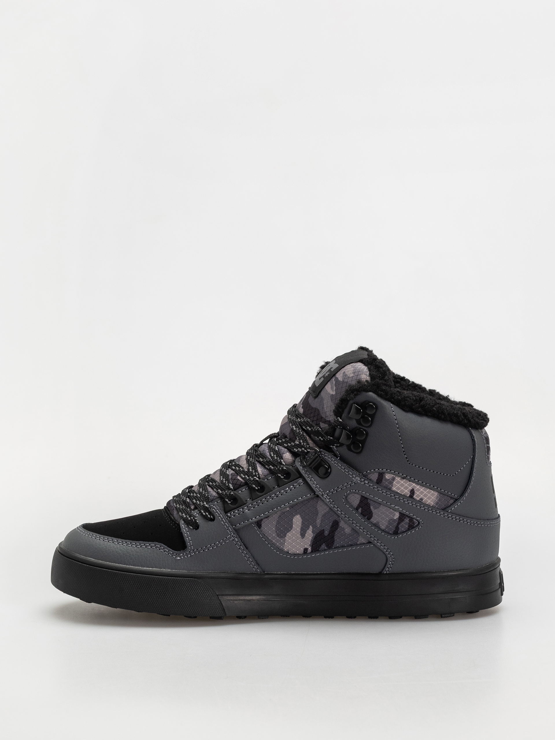 Pantofi DC Pure High Top Wc Wnt (dark grey/black)