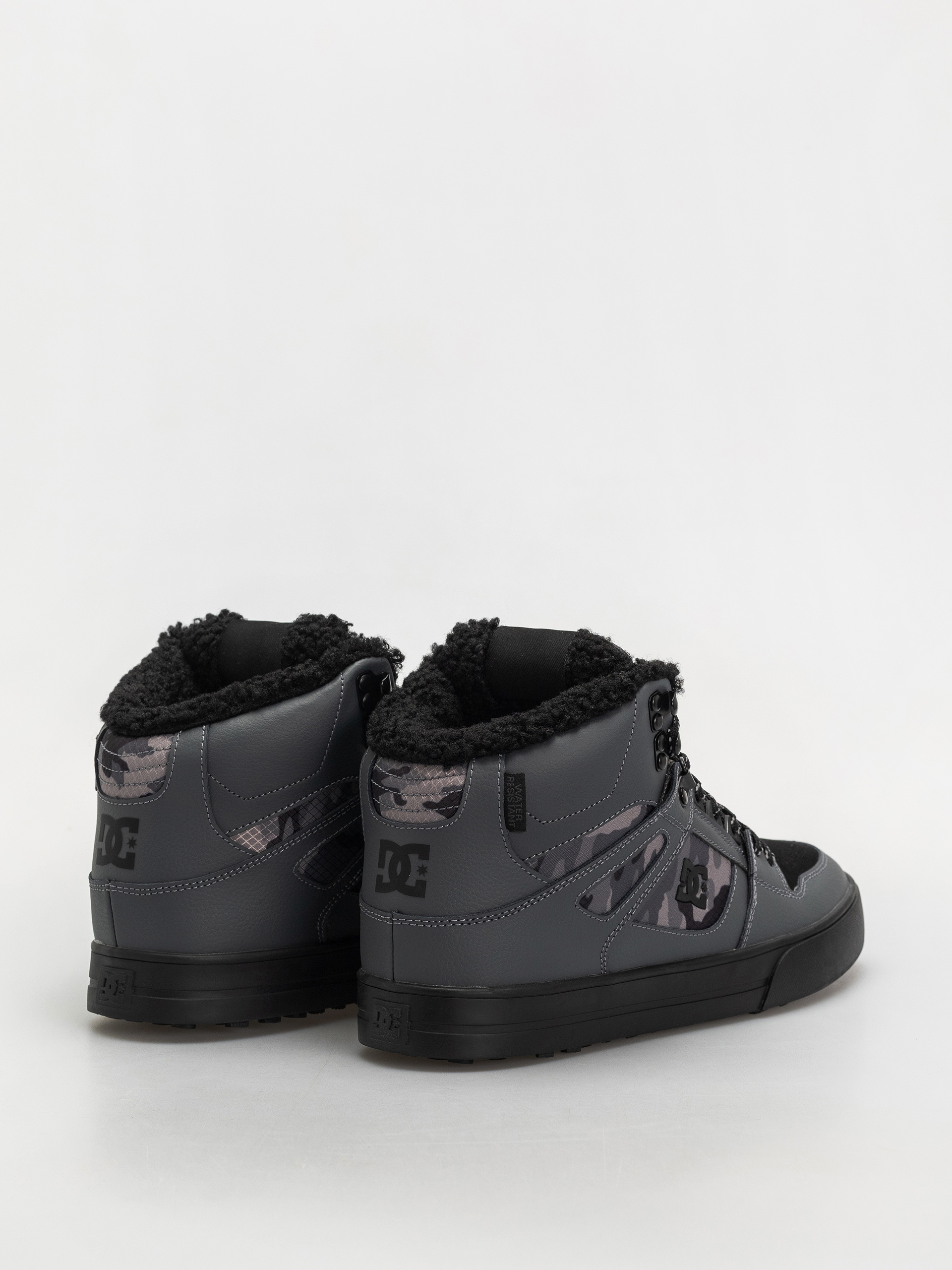 Pantofi DC Pure High Top Wc Wnt (dark grey/black)
