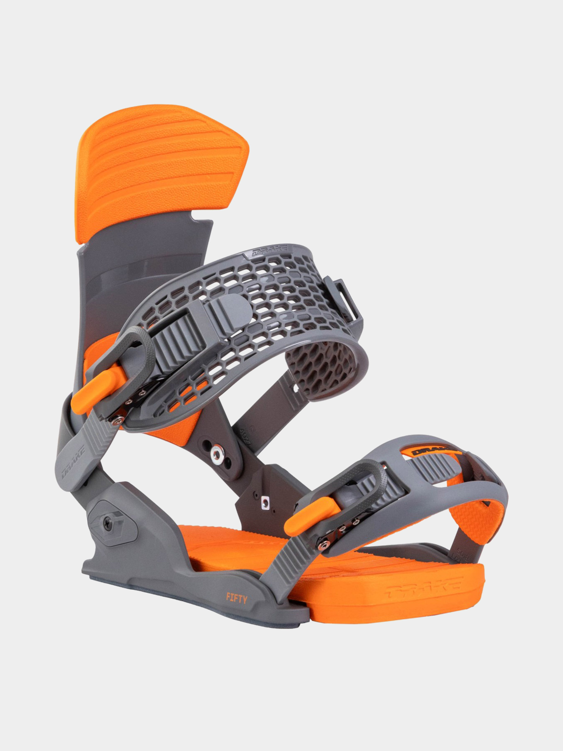 Pentru bărbați Legături pentru snowboard Drake Fifty (dark grey/orange)