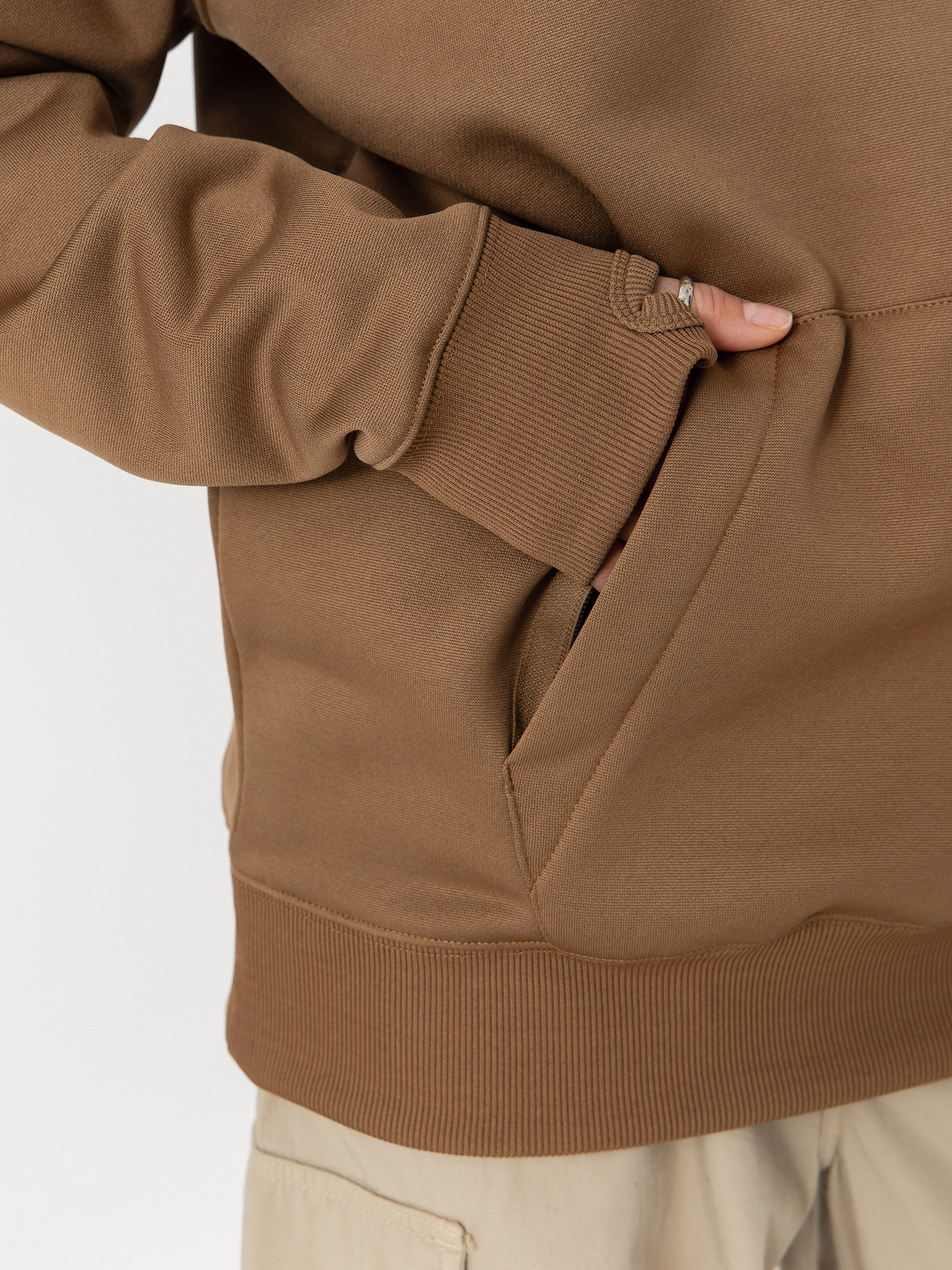 Hanorac cu glugă Volcom Riding Hydro HD Wmn (bronze)