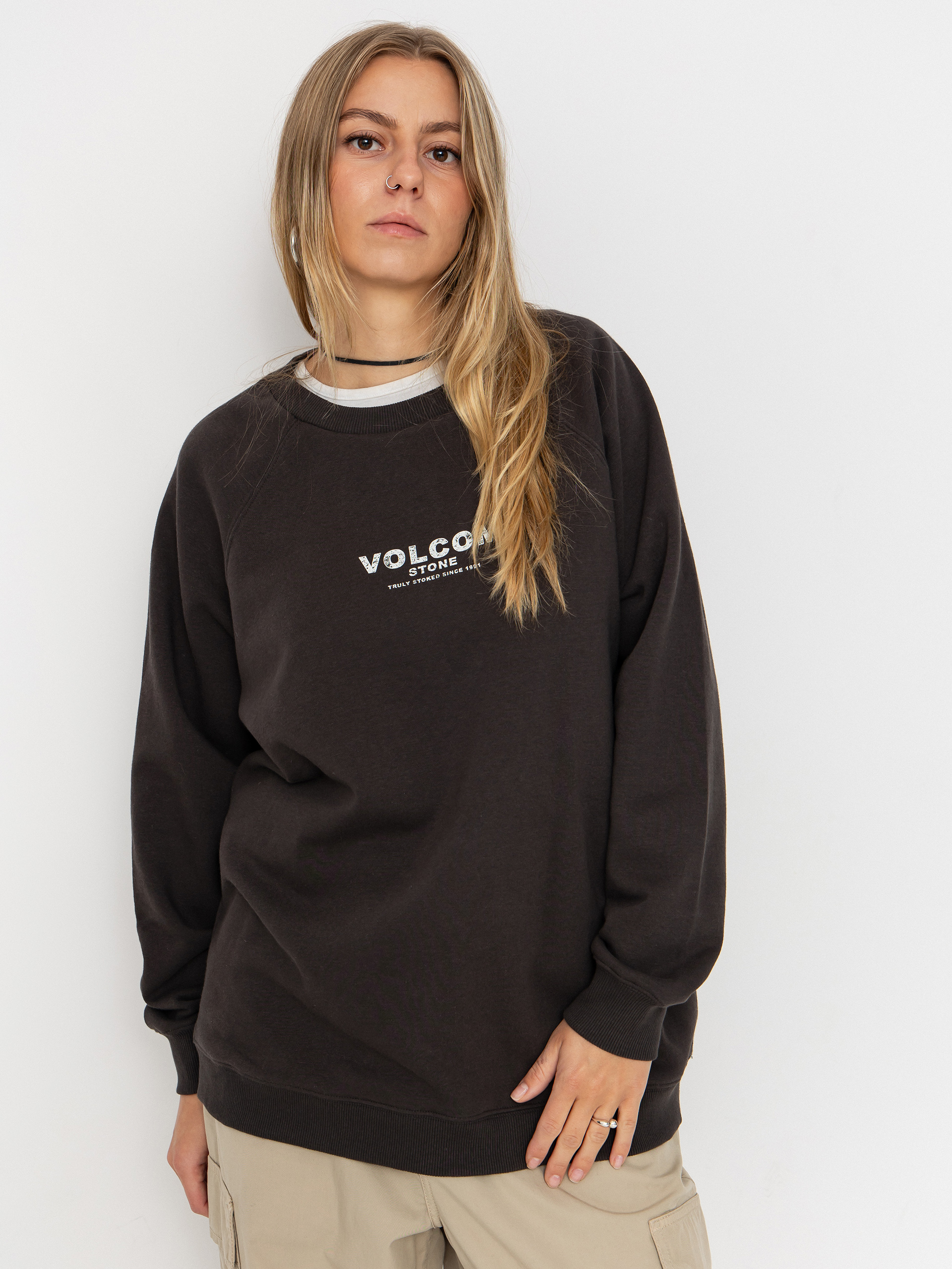 Hanorac Volcom Stone Magic Crew Wmn (vintage black)