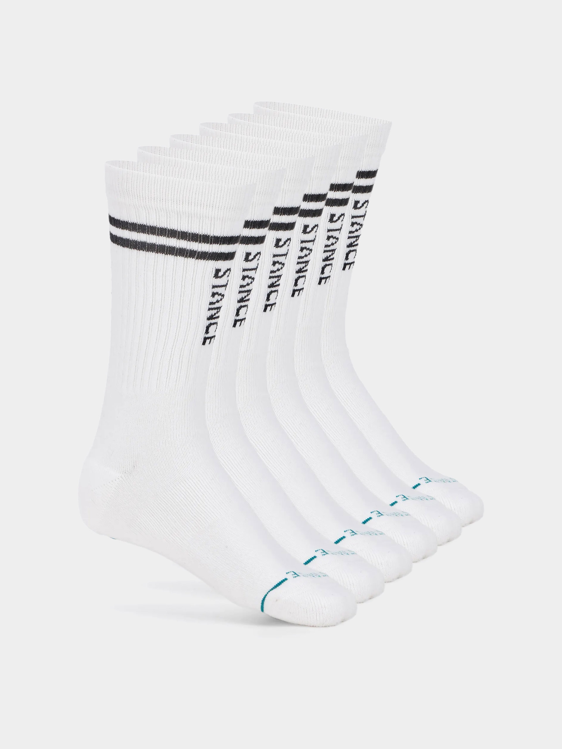 u0218osete Stance Core 6 Pack Crew (white)