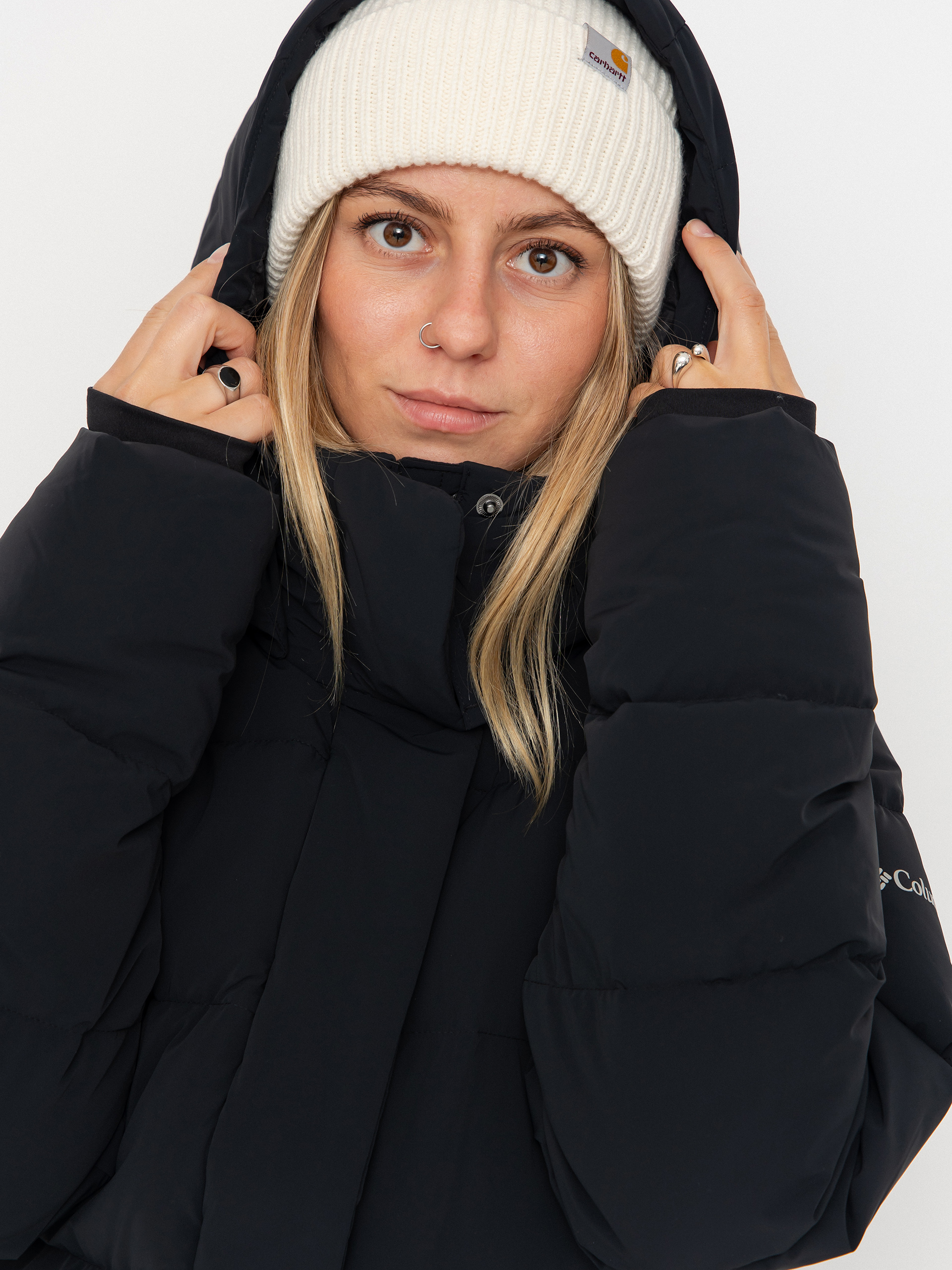 Geacă Columbia Amaze Puff Hooded Wmn (black)