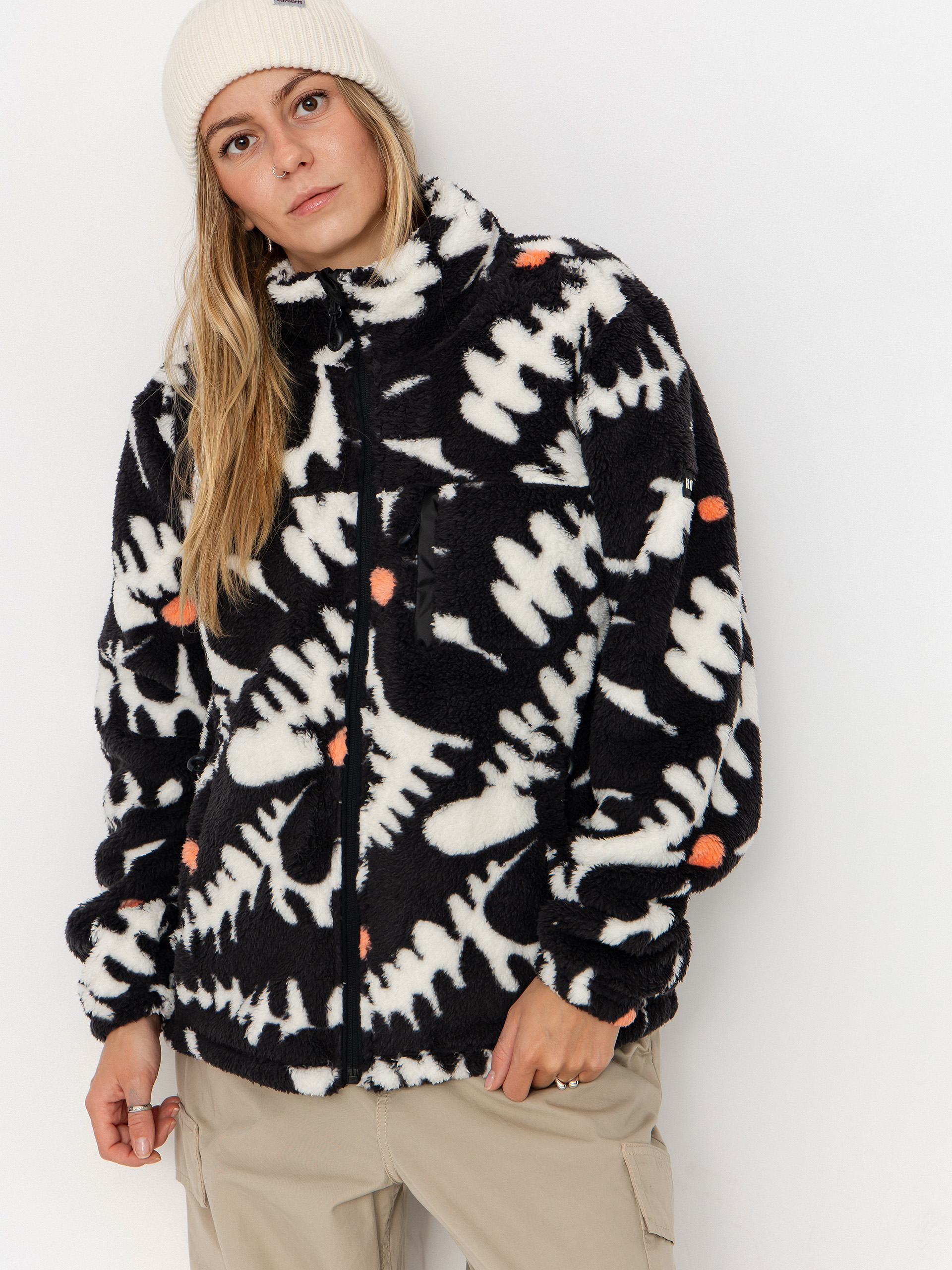 Hanorac din fleece Roxy Alabama Full Zip Printed Wmn