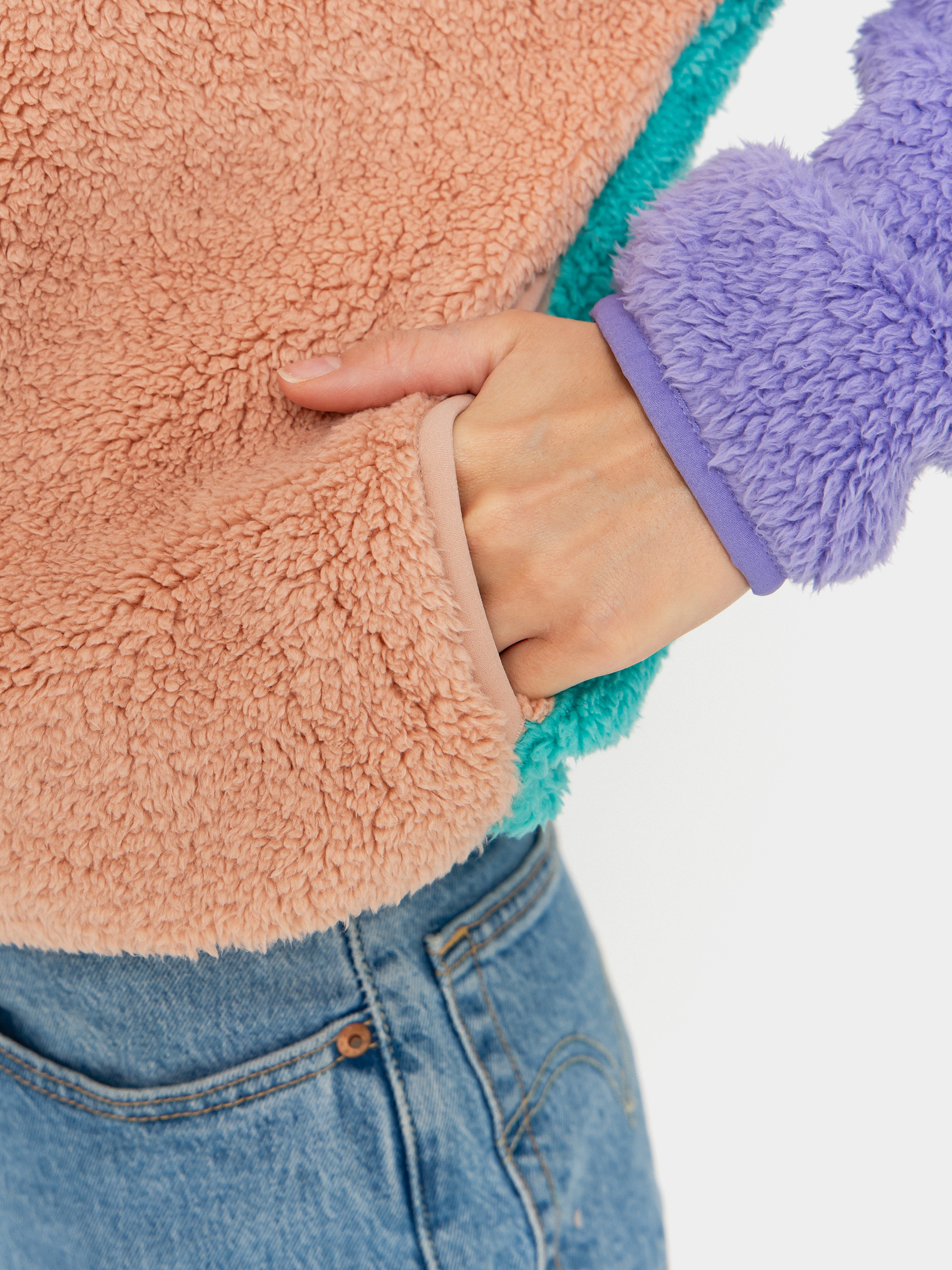 Pentru femei Hanorac din fleece Billabong Original Since (aqua haze)