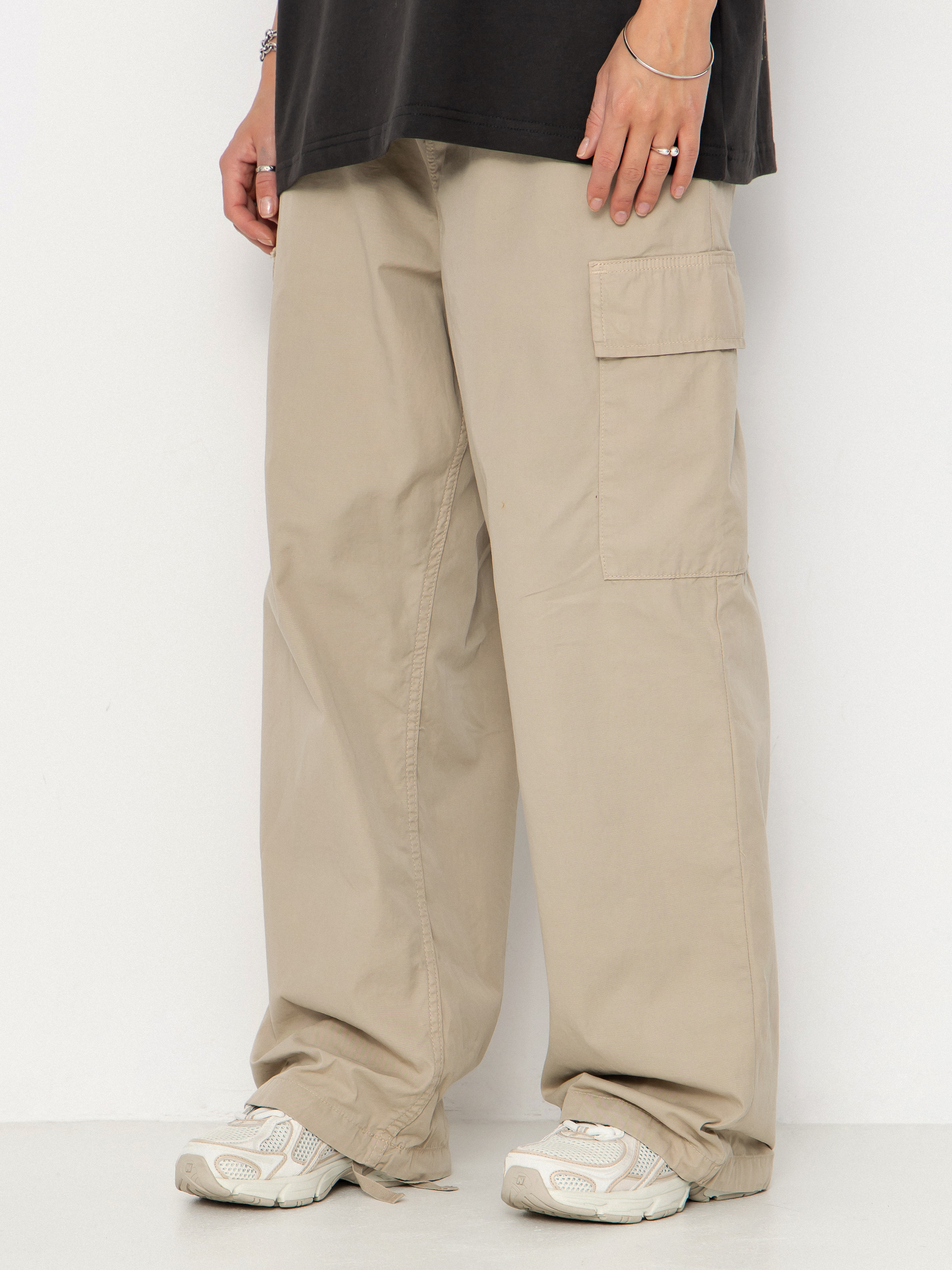 Pantaloni Carhartt WIP Kingston Wmn (wall/garment dyed)