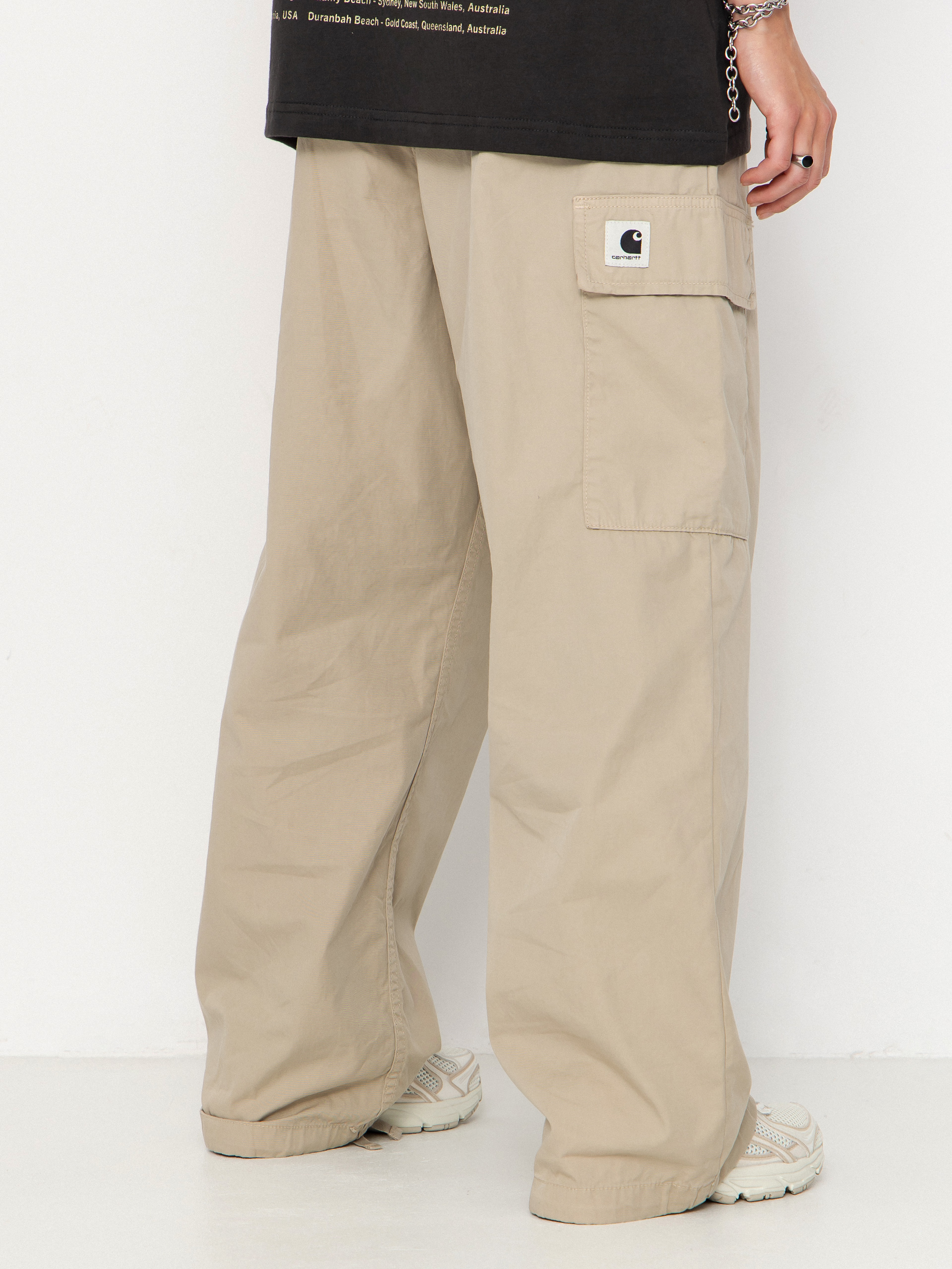 Pantaloni Carhartt WIP Kingston Wmn (wall/garment dyed)
