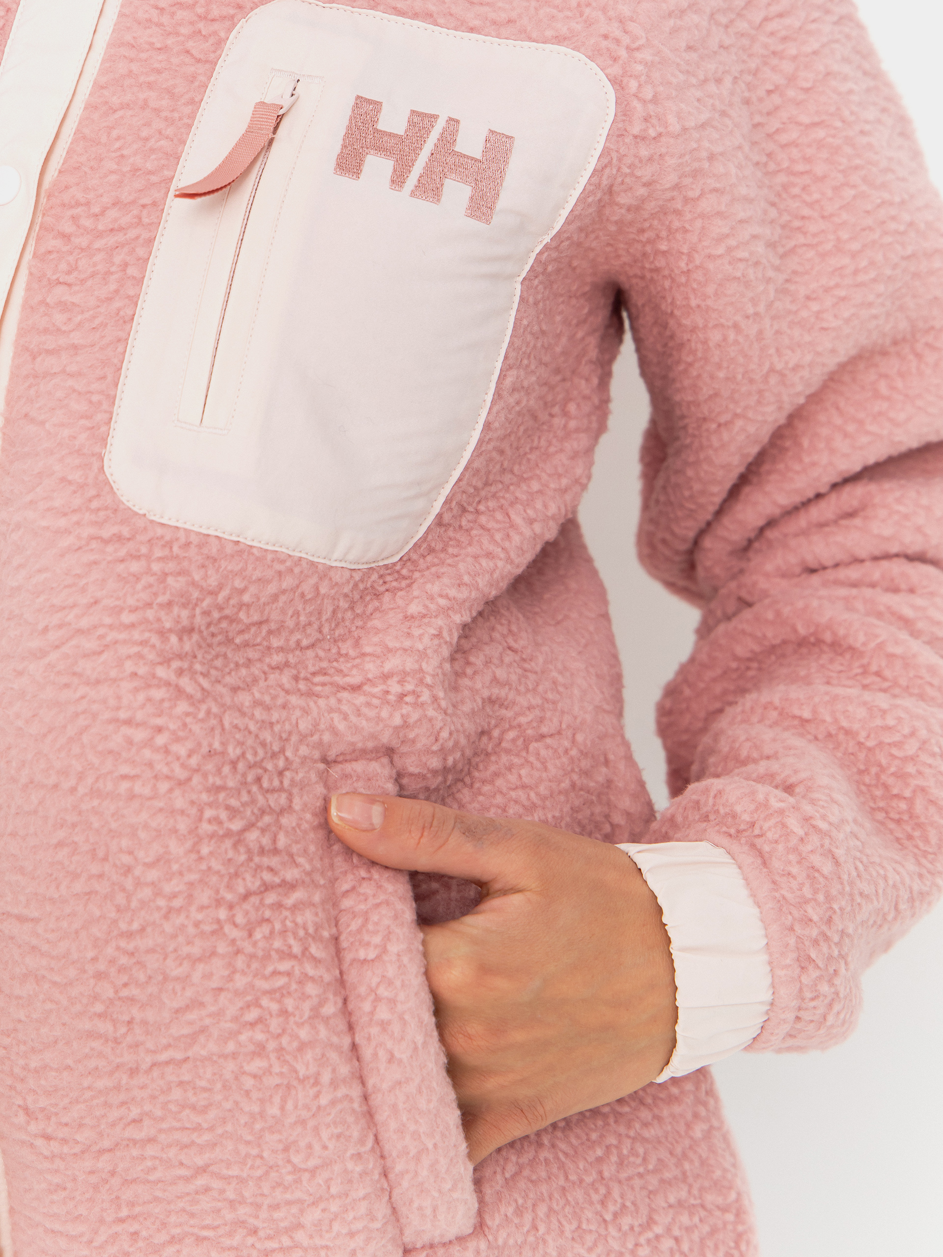 Pentru femei Hanorac din fleece Helly Hansen Imperial Pile Snap (pink salt)