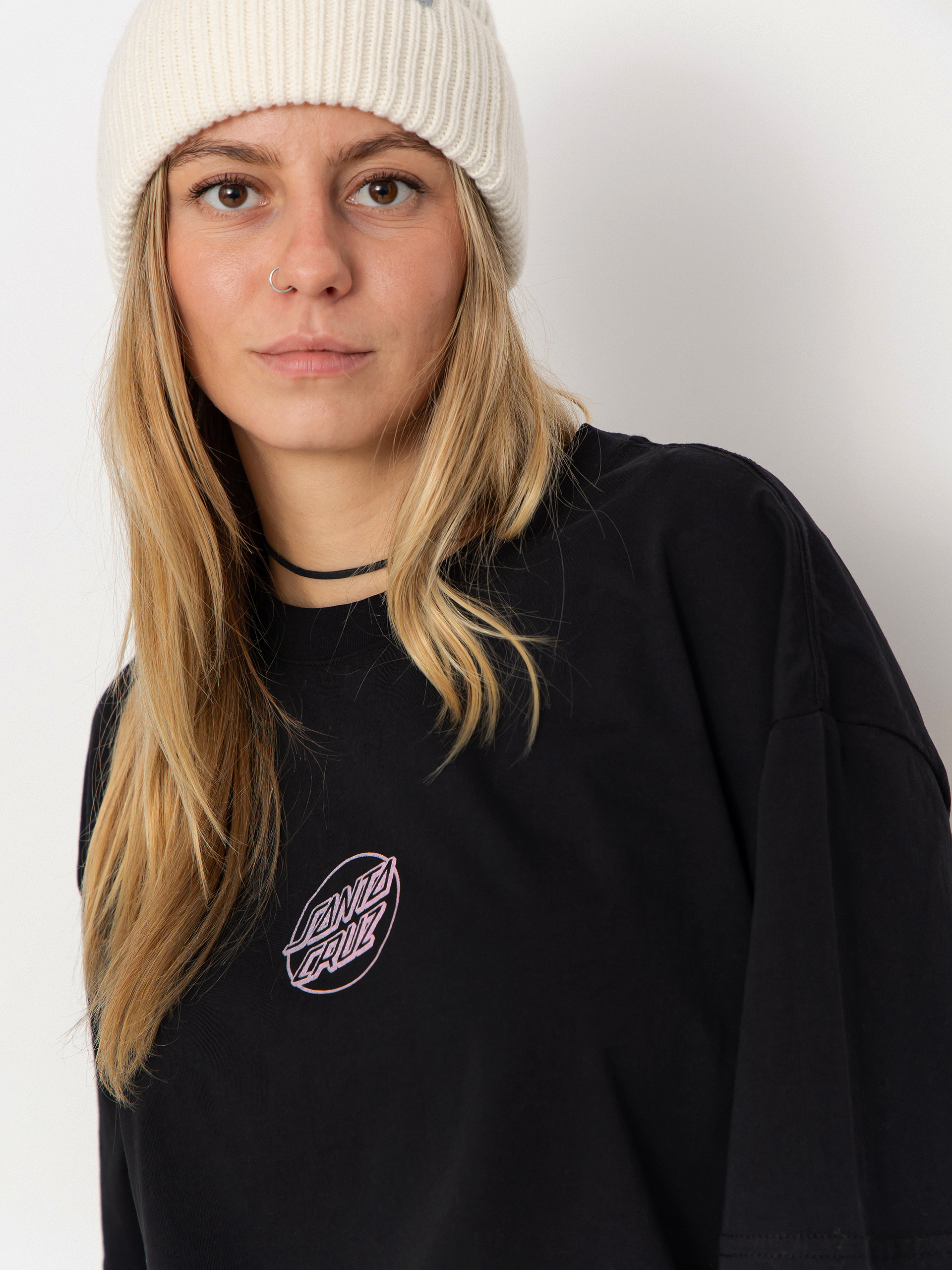 Tricou Santa Cruz Mono Stamped Dot Wmn (black)