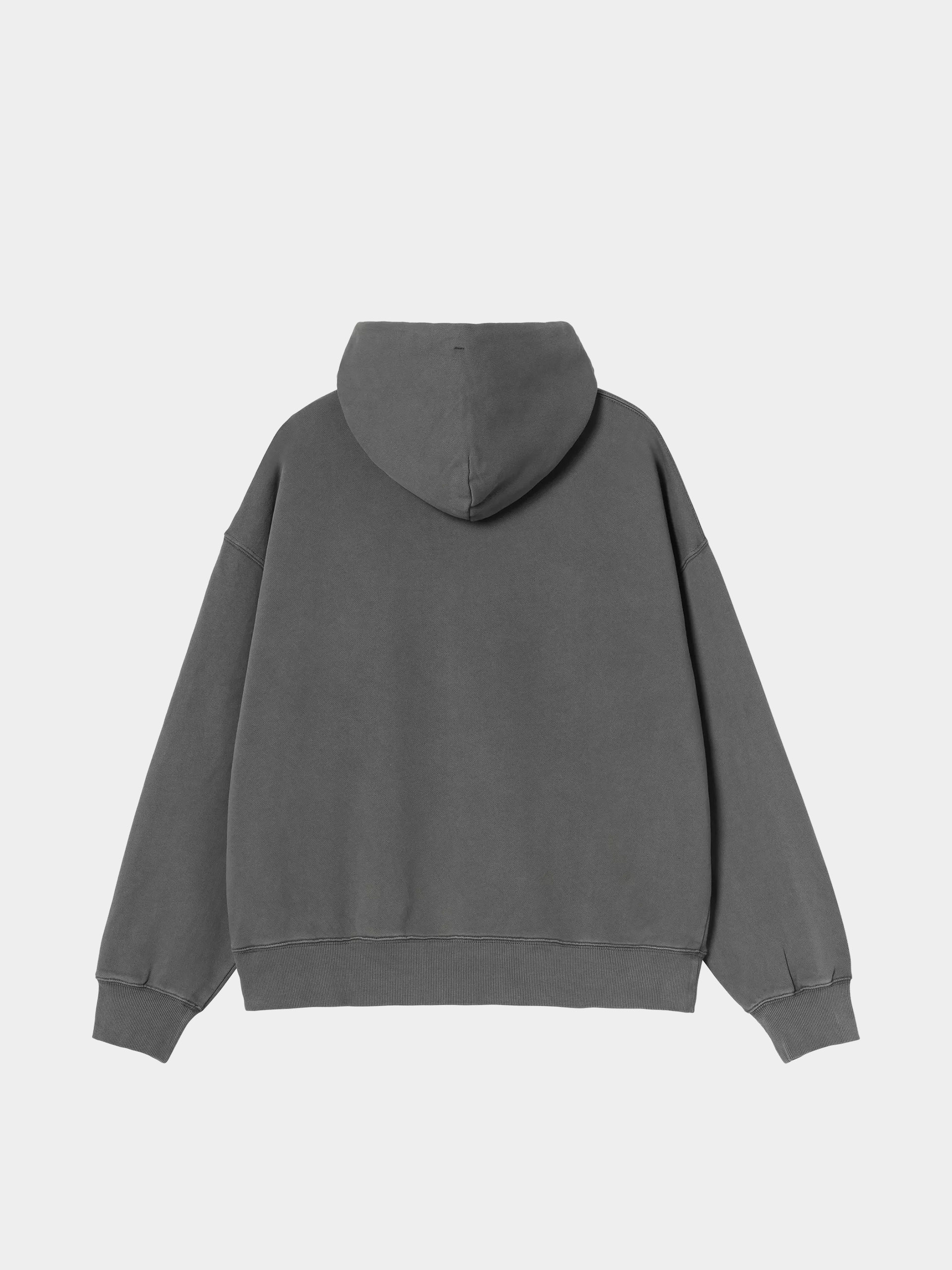 Hanorac cu glugă Carhartt WIP Benton HD (graphite/garment dyed)