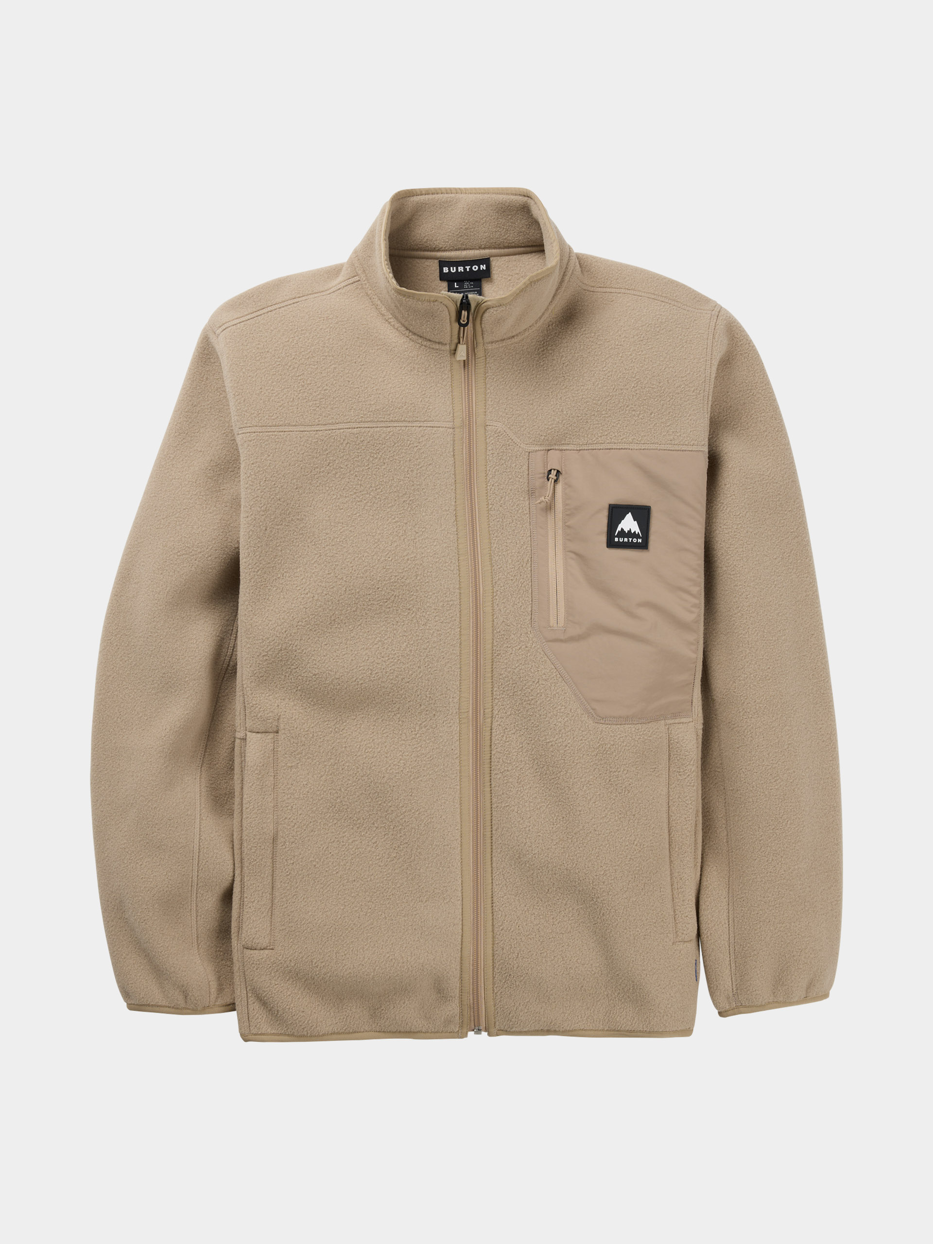 Hanorac din fleece Burton Cinder Full Zip (summit taupe)