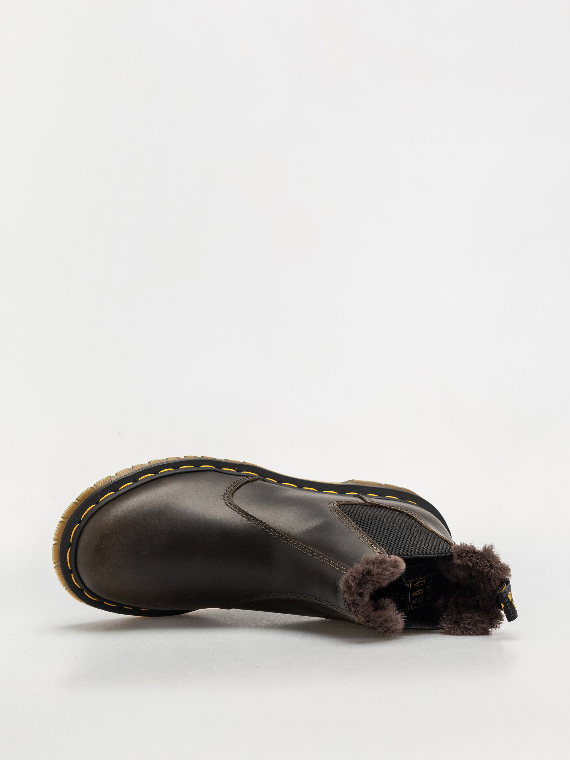 Pantofi Dr. Martens 2976 Leonore Chelsea Wmn (dark taupe taupe orleans)