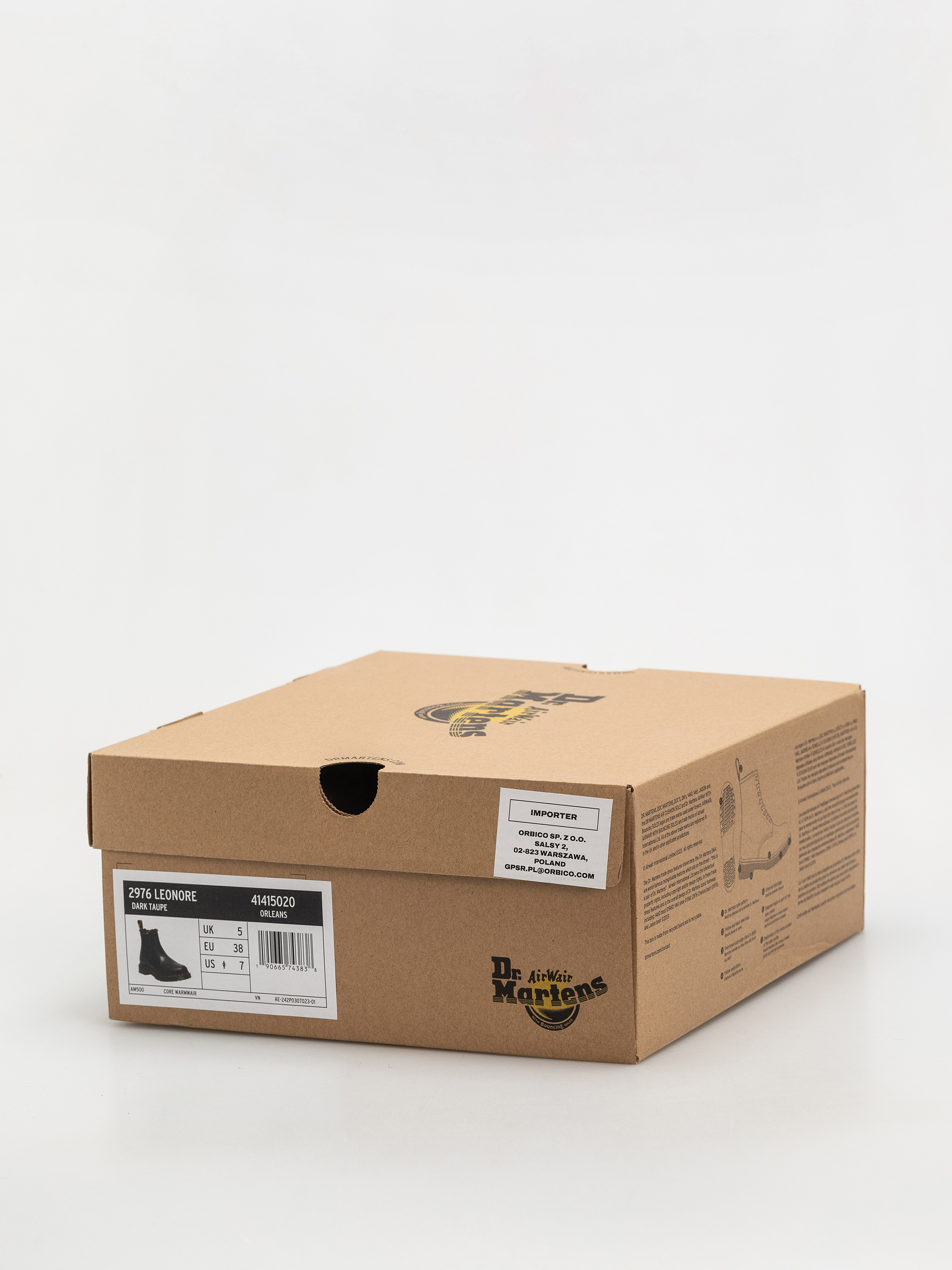 Pantofi Dr. Martens 2976 Leonore Chelsea Wmn (dark taupe taupe orleans)