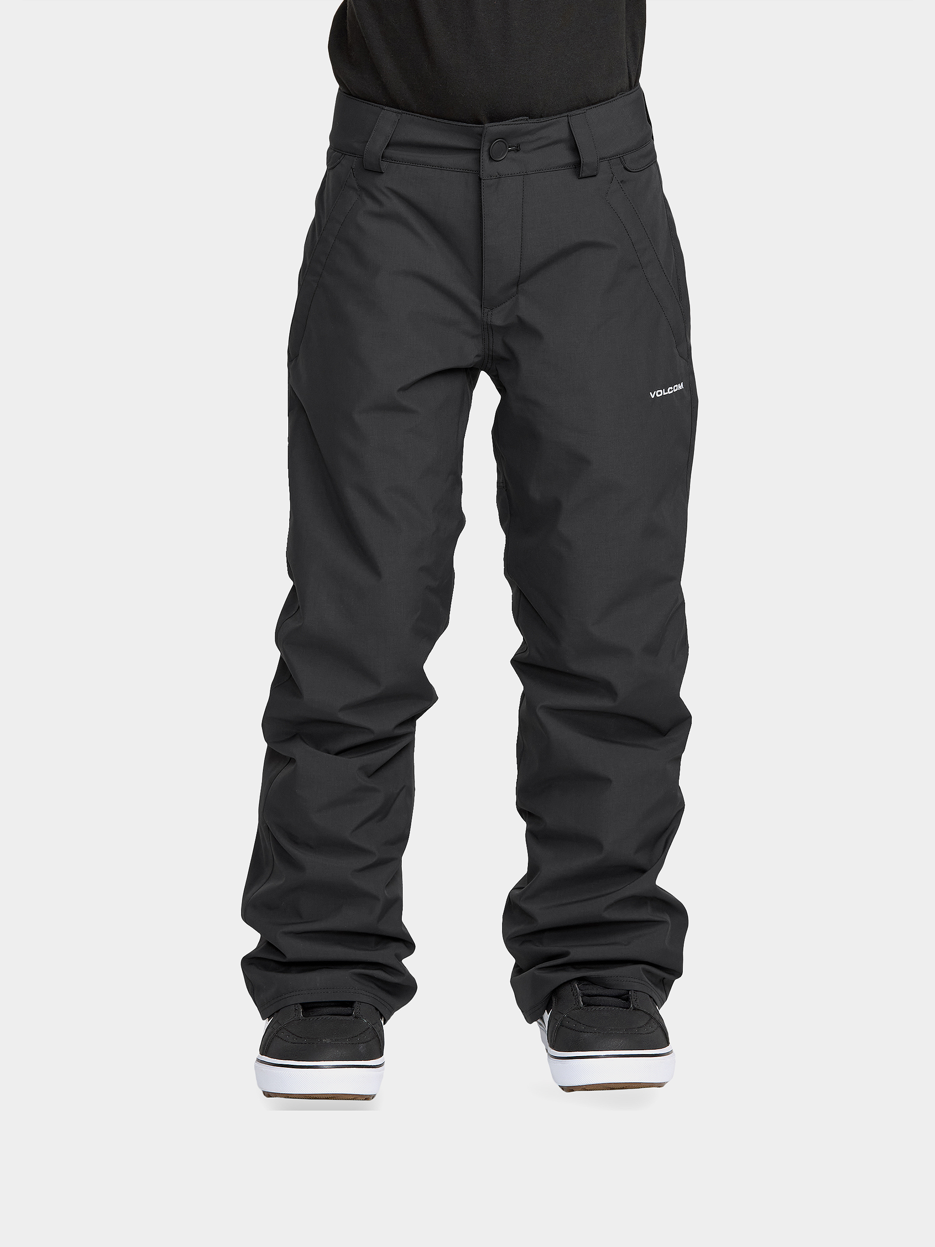 Pantaloni pentru snowboard Volcom Freakin Chino Youth Ins JR (black)