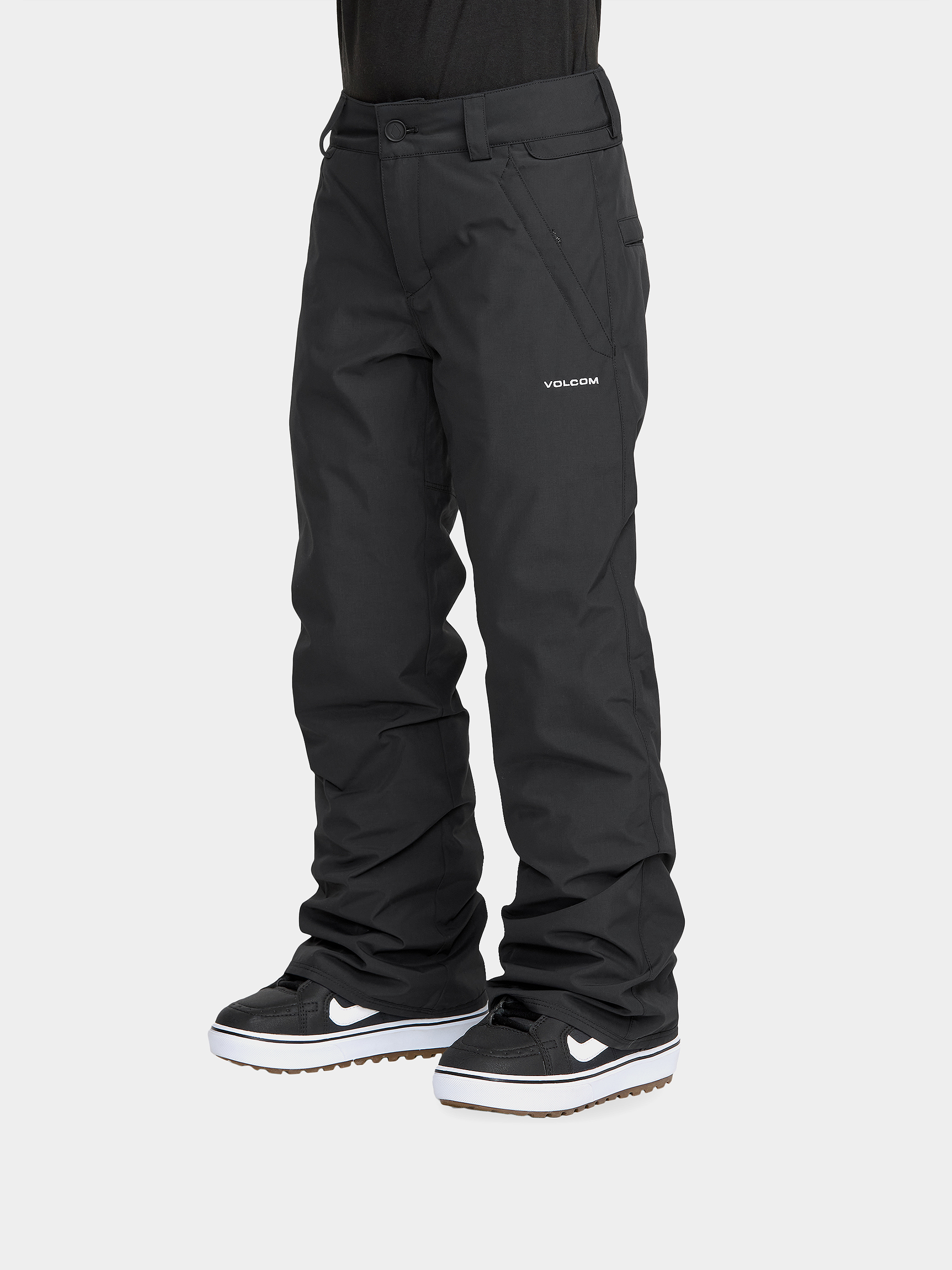 Pantaloni pentru snowboard Volcom Freakin Chino Youth Ins JR (black)