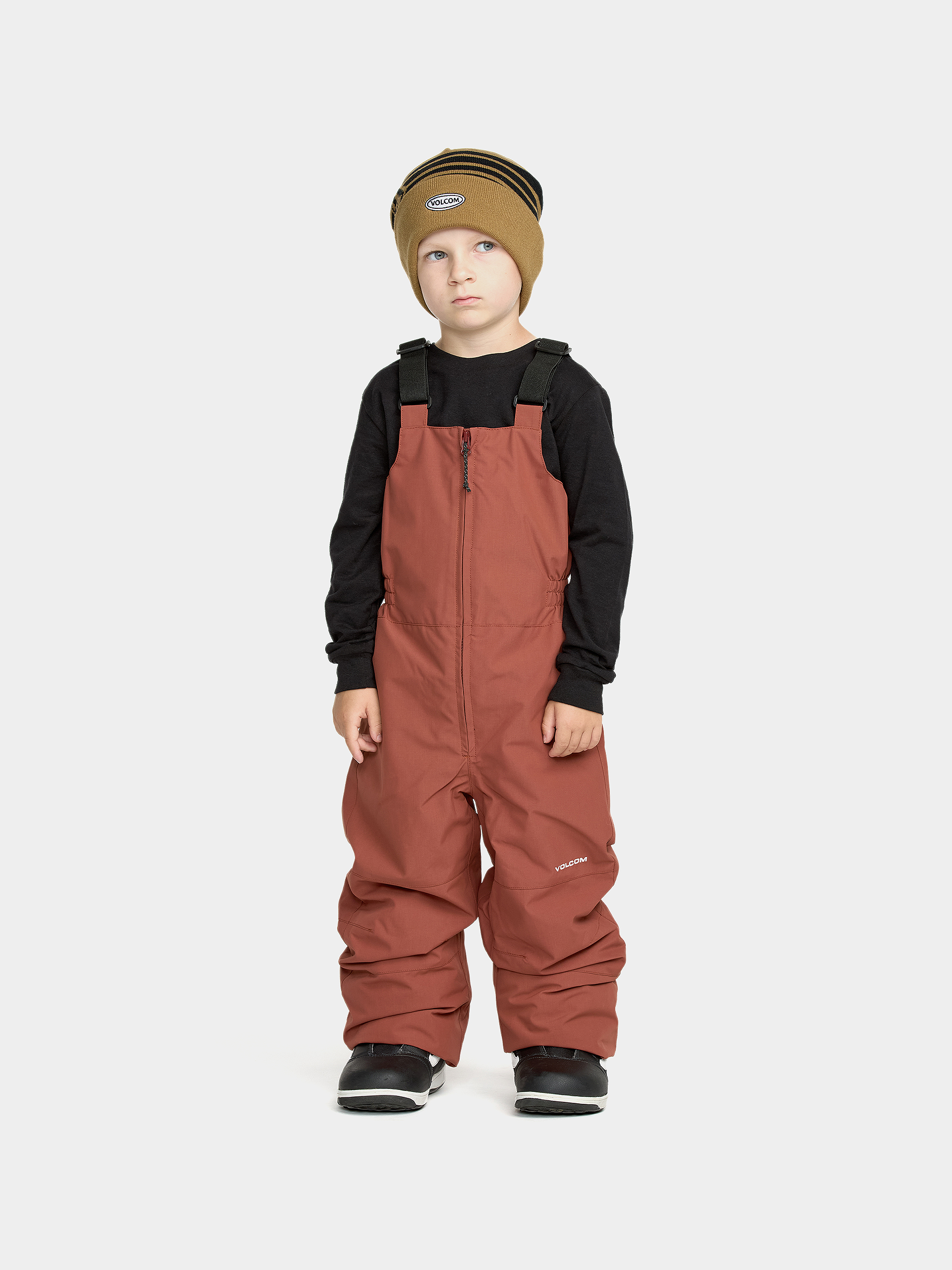 Pantaloni pentru snowboard Volcom Little Flurry Ins Bib Overall JR (henna)