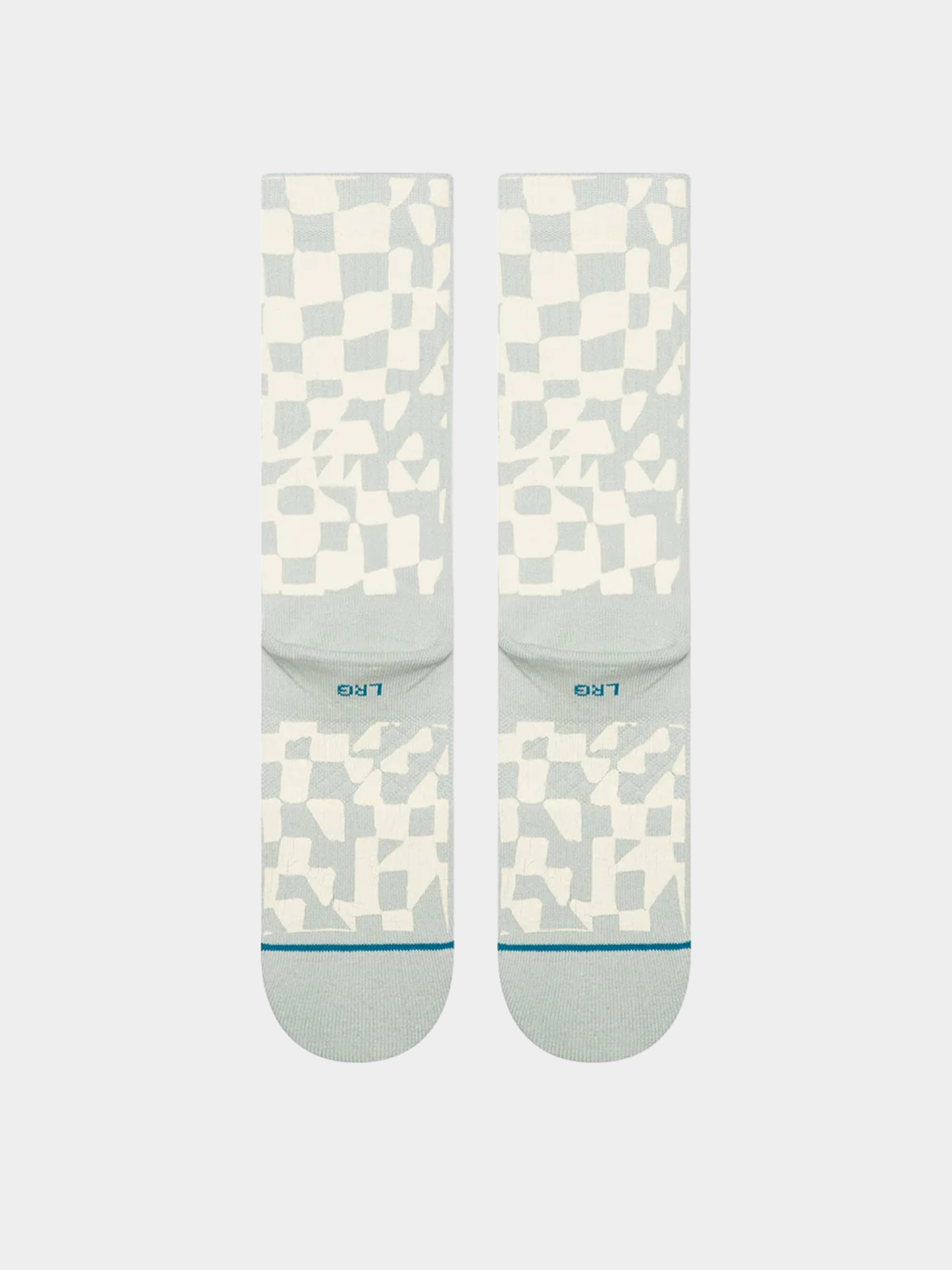 Șosete Stance Wave Check Crew (pale blue)