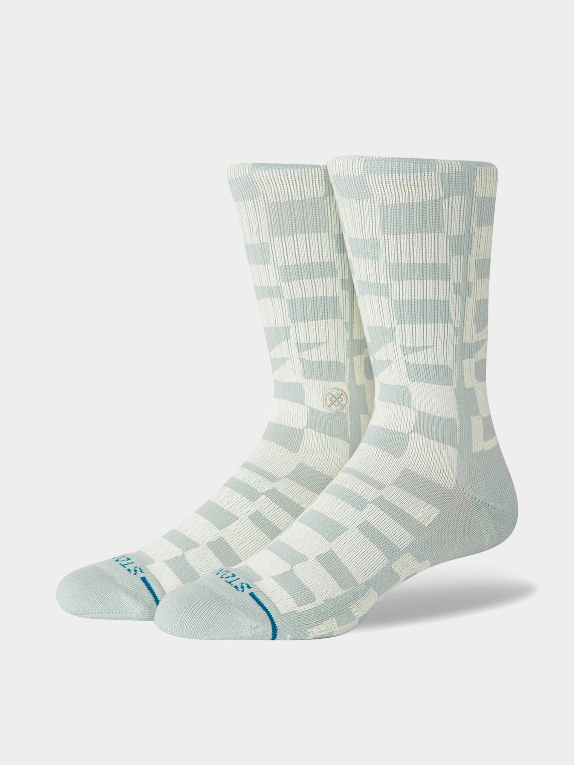 u0218osete Stance Wave Check Crew (pale blue)