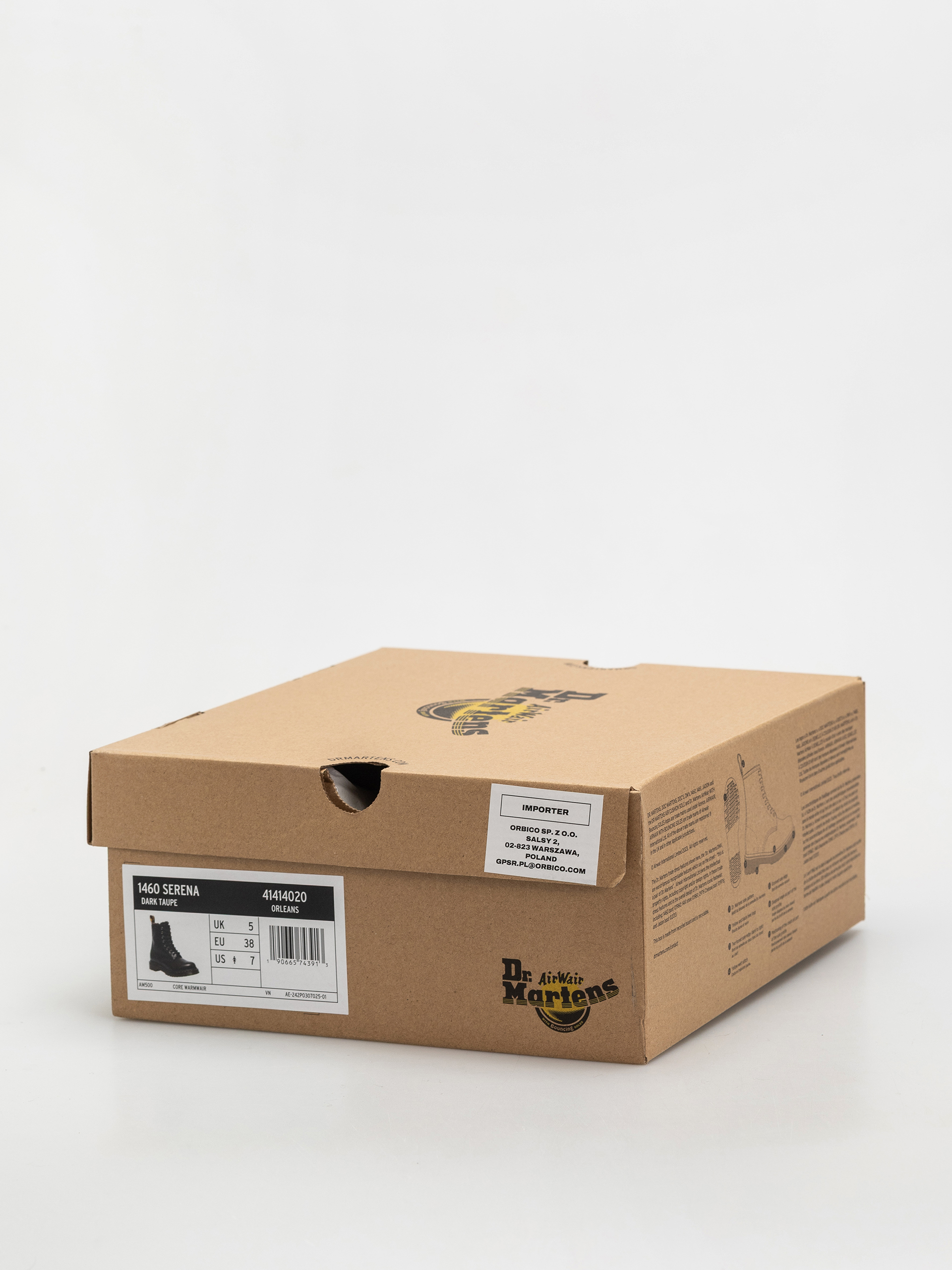 Pantofi Dr. Martens 1460 Serena Wmn (dark taupe taupe orleans)