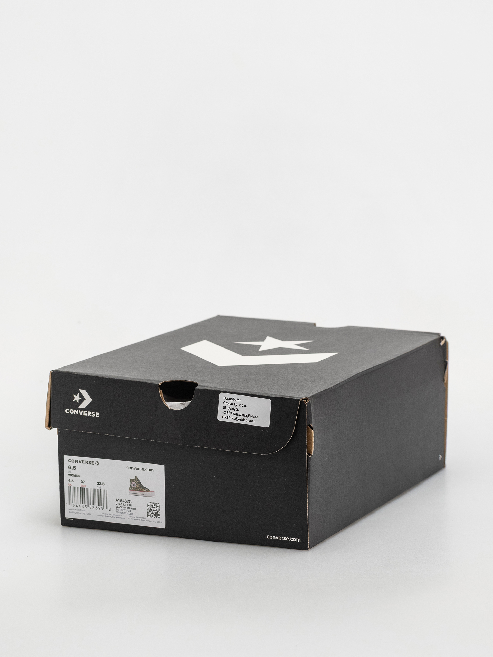 Teniși Converse Chuck Taylor All Star Lift Hi Wmn (black/white/red)