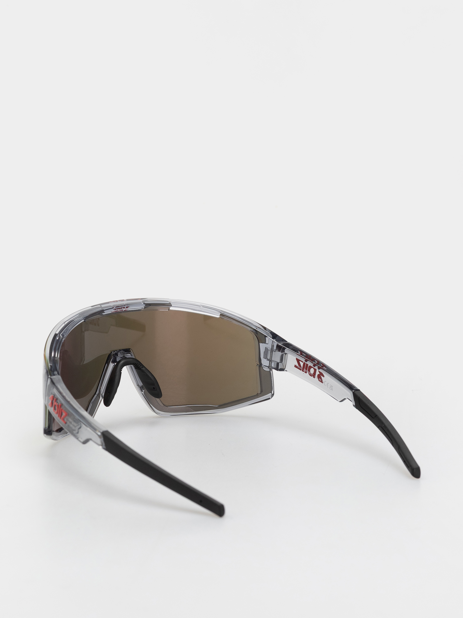 Ochelari de soare Bliz Fusion (transparent dark grey/brow w red multi)