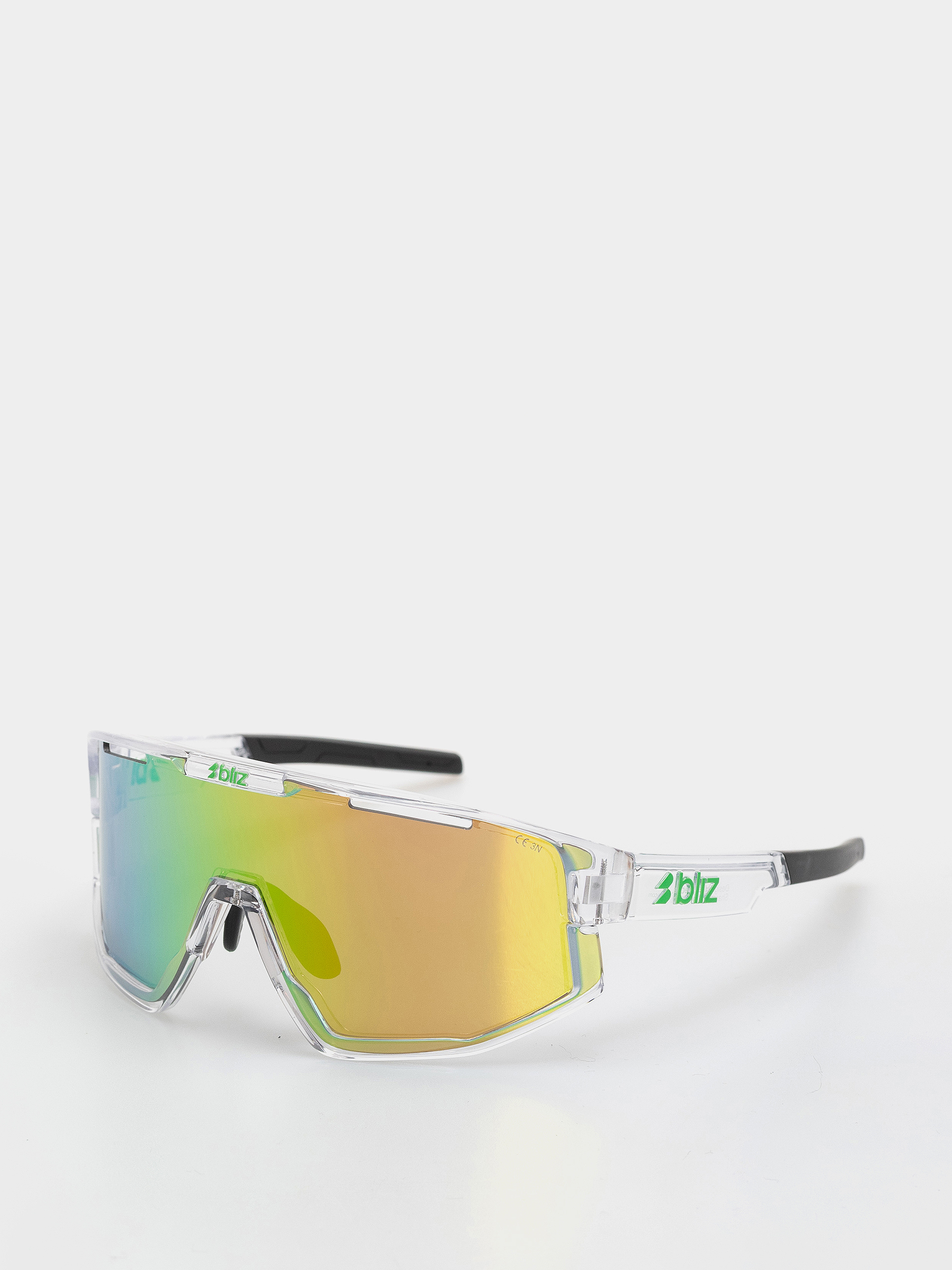 Ochelari de soare Bliz Fusion (transparent white/brown w green multi)