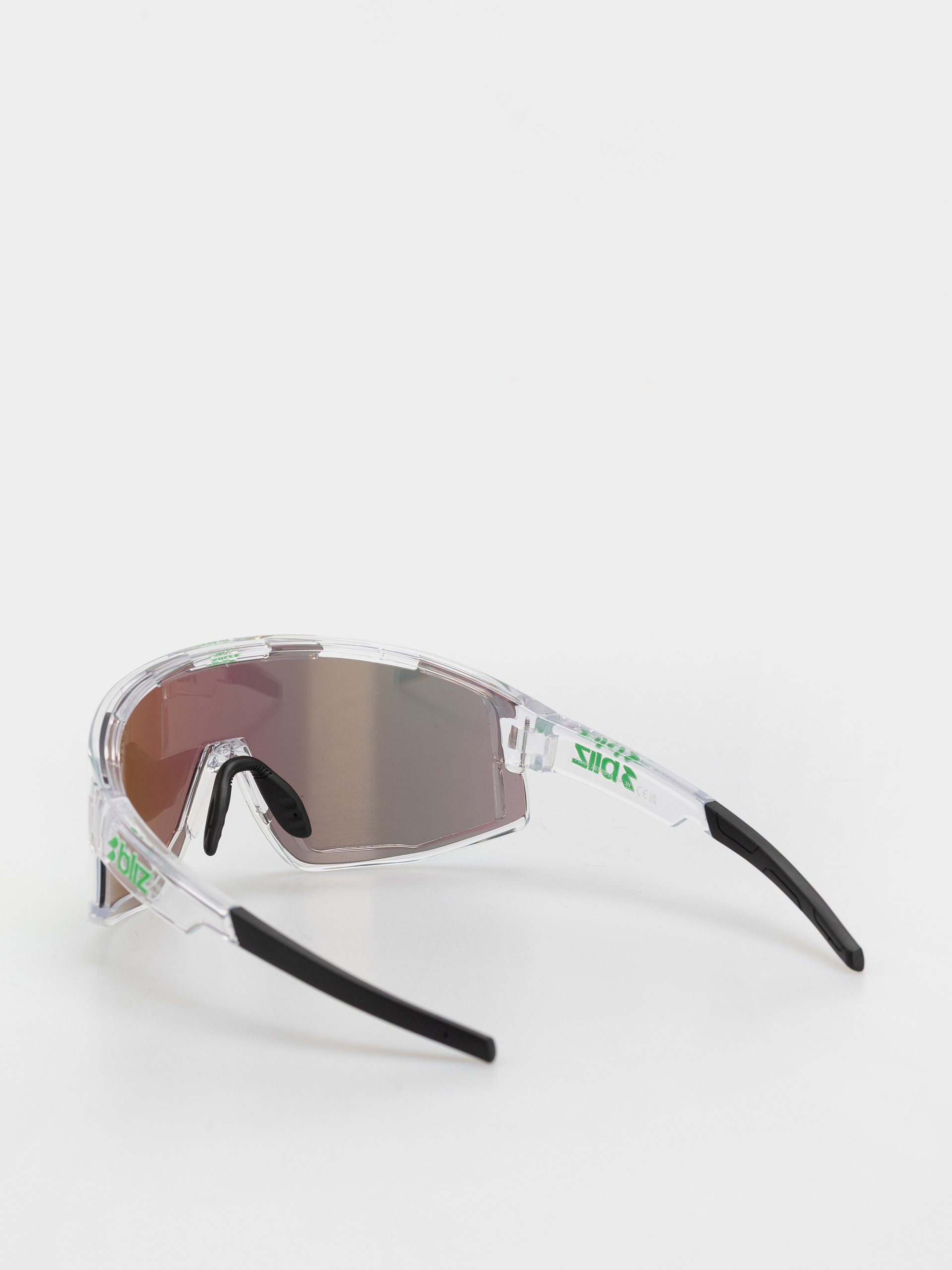 Ochelari de soare Bliz Fusion (transparent white/brown w green multi)