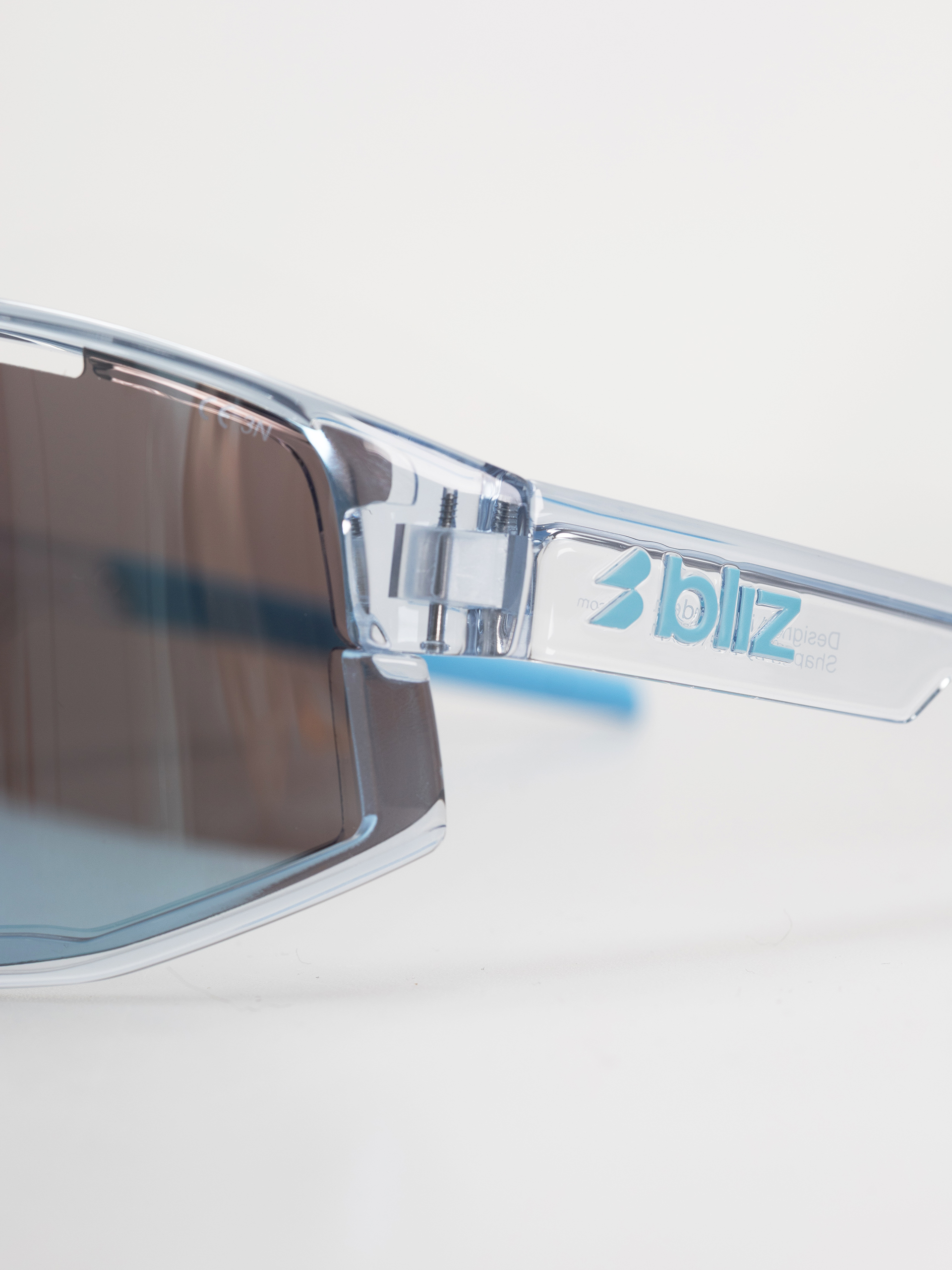 Ochelari de soare Bliz Fusion (transparent blue/smoke w ice blue multi)