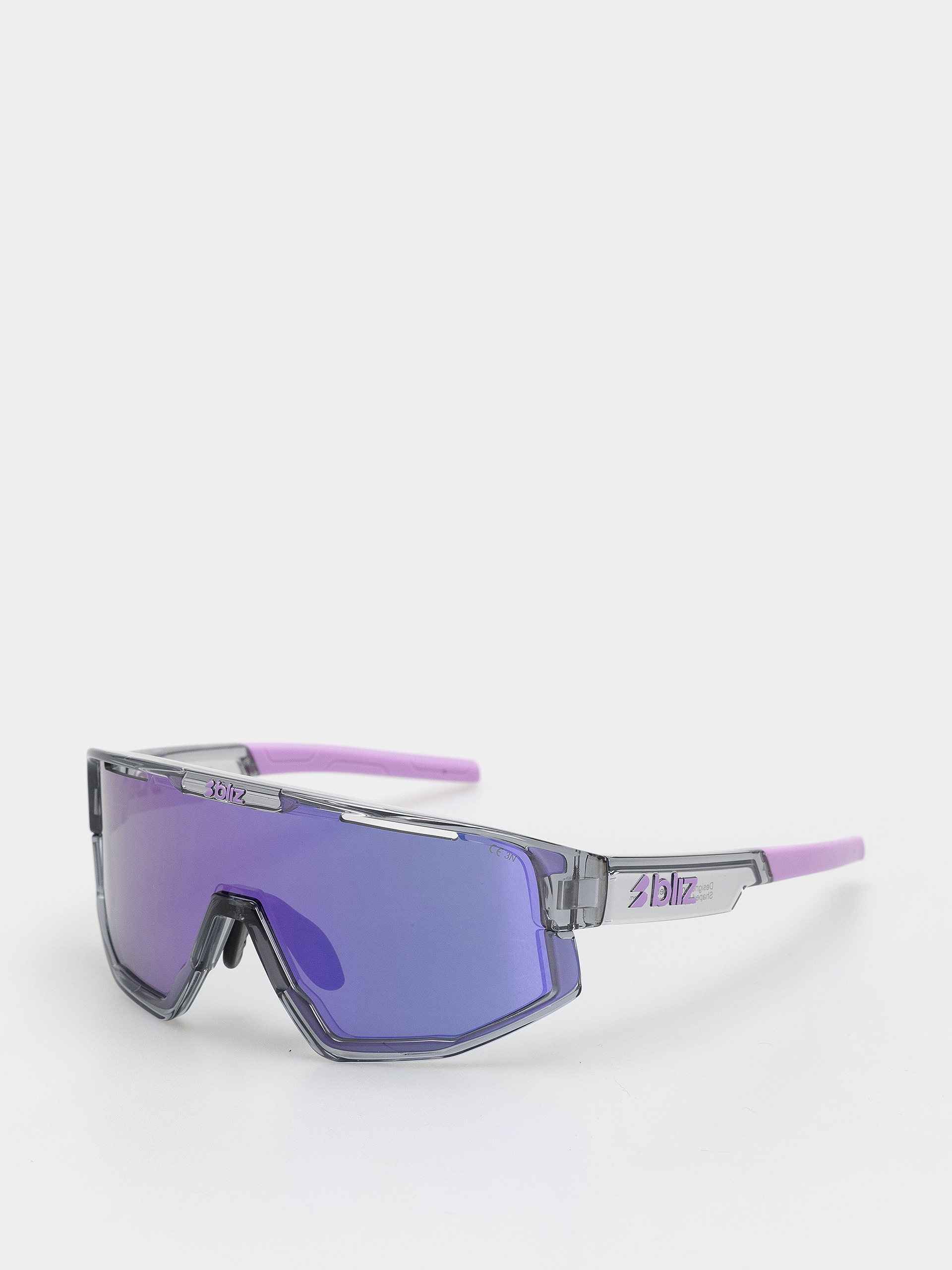 Ochelari de soare Bliz Fusion Small (crystal black/grey w putple multi)