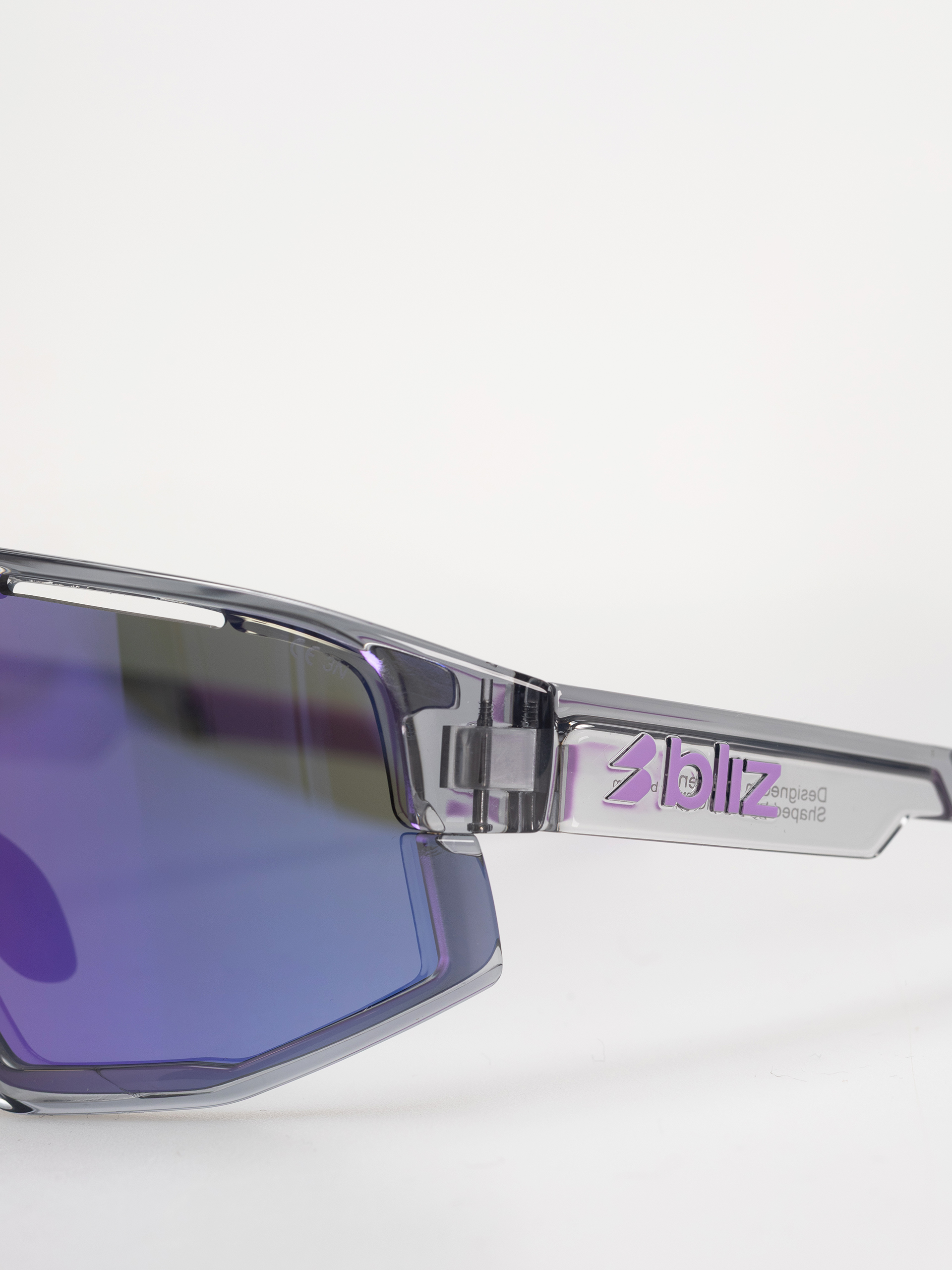 Ochelari de soare Bliz Fusion Small (crystal black/grey w putple multi)