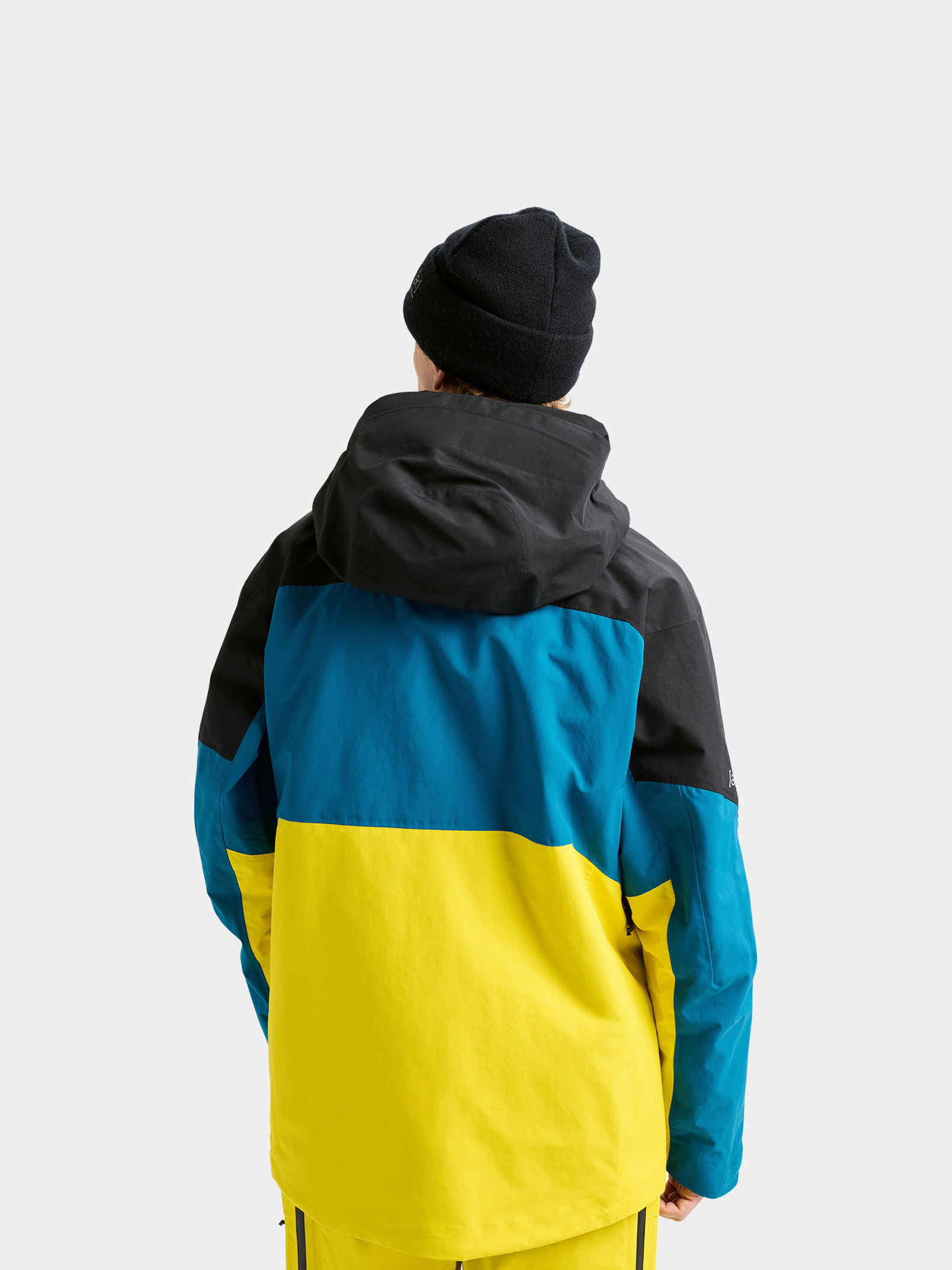 Pentru bărbați Geacă de snowboard Burton Ak Gore Tex Swash 2L (true black/blue teal/atomic yellow)