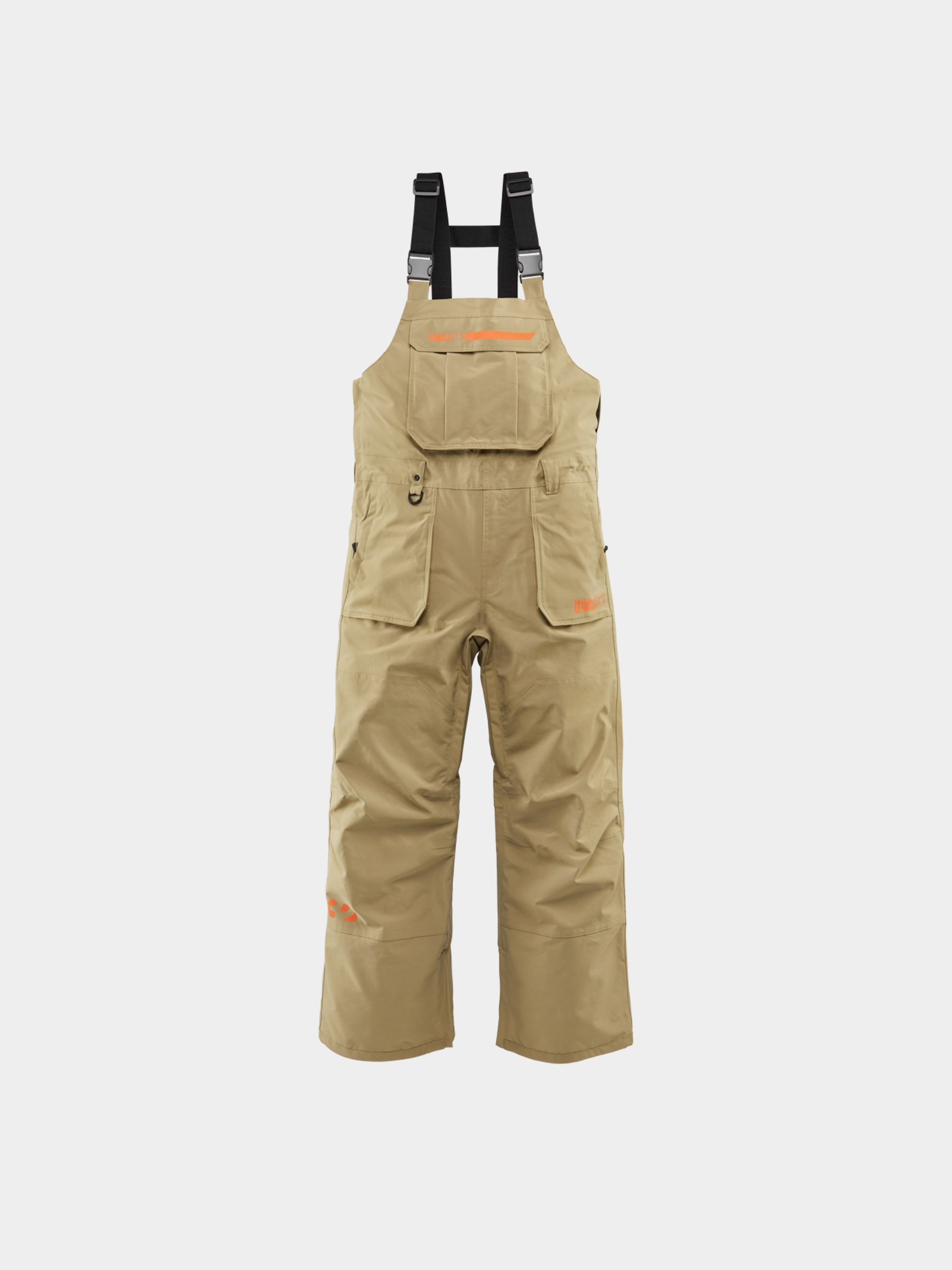 Pantaloni pentru snowboard ThirtyTwo Basement Bib (khaki)
